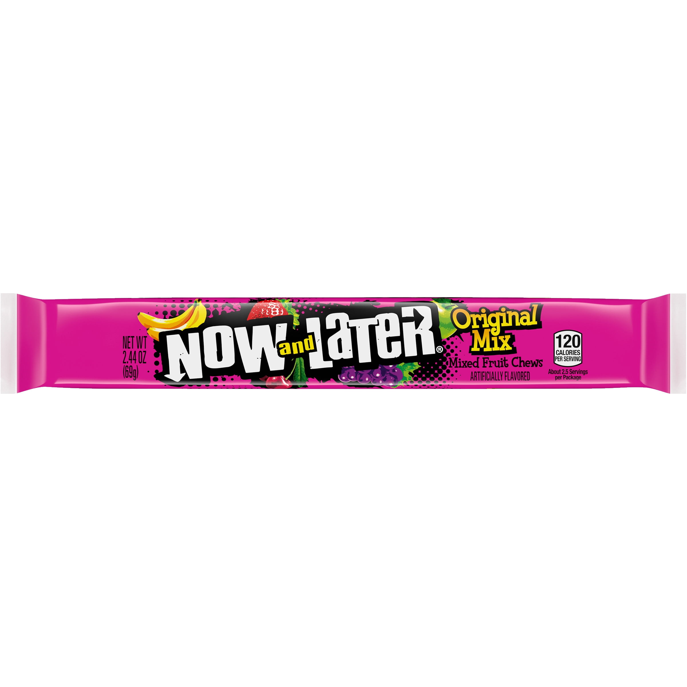 Now and Later Original Mix Fruit Chews Candy (Assorted Flavors, 2.44 oz) kz1tw