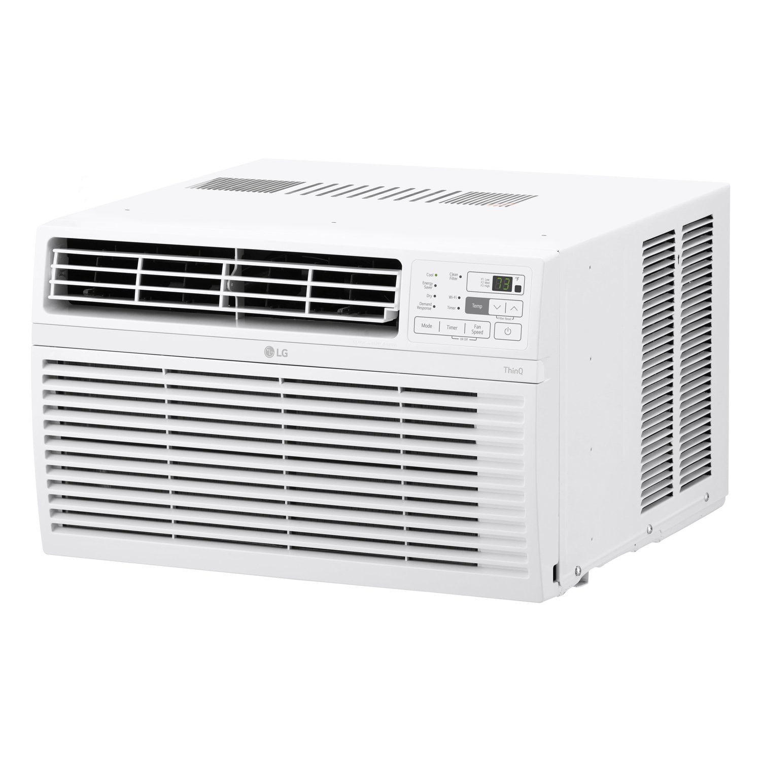 LG 8,000 BTU Window-Mounted Air Conditioner with Wi-Fi Control (White, 350 sq ft) cqpq7