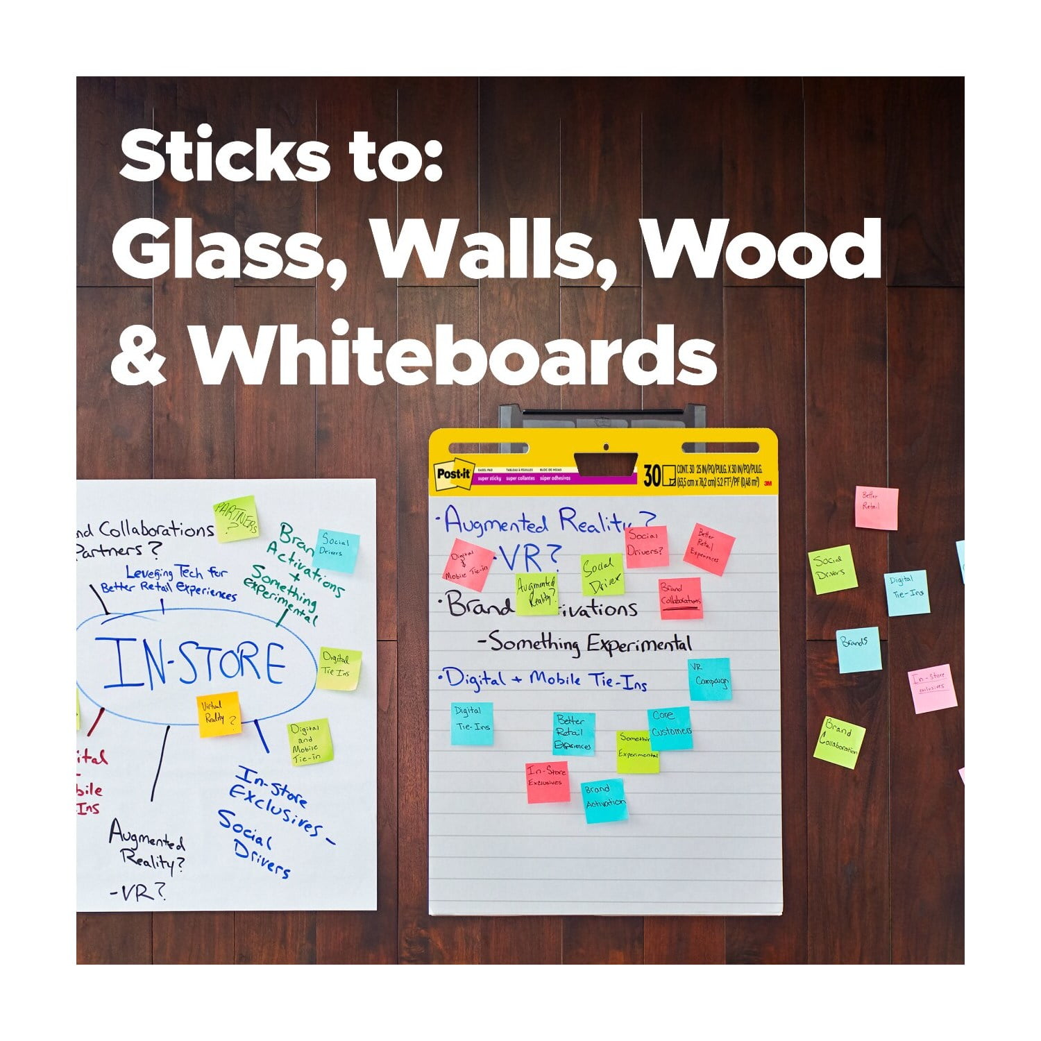 Post-it Super Sticky Easel Pad, Lined Self-Stick Flip Chart Paper (White, 25 in. x 30 in., 1 Pad) 4fw5r