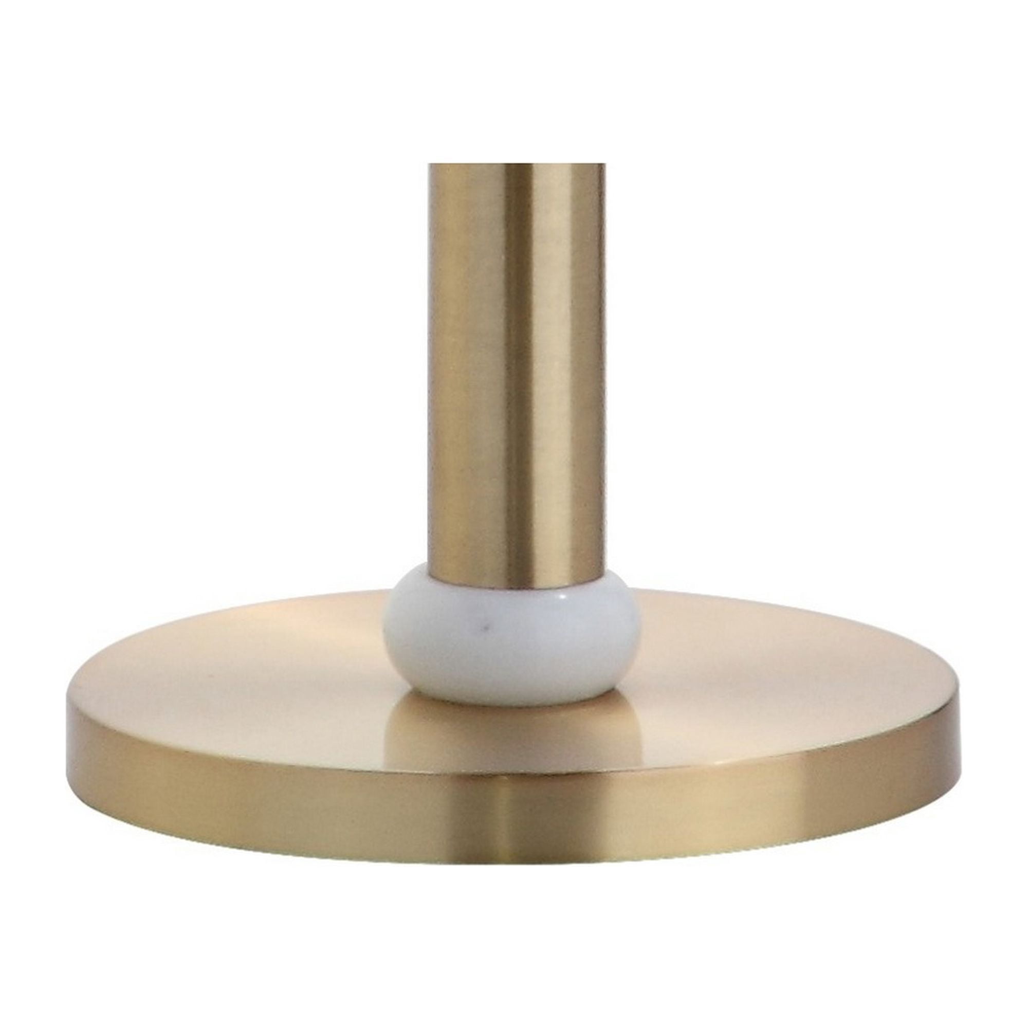 JONATHAN Y Gregory Metal and Marble LED Floor Lamp (Brass Gold, 60.5 in) 1pa87