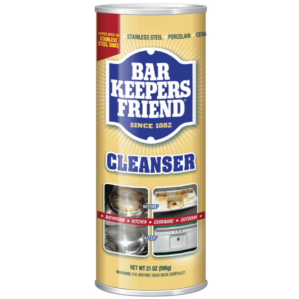 Bar Keepers Friend Cleanser Powder Heavy-Duty Surface Cleaner (White, 12 Pack of 21 oz) dmchf