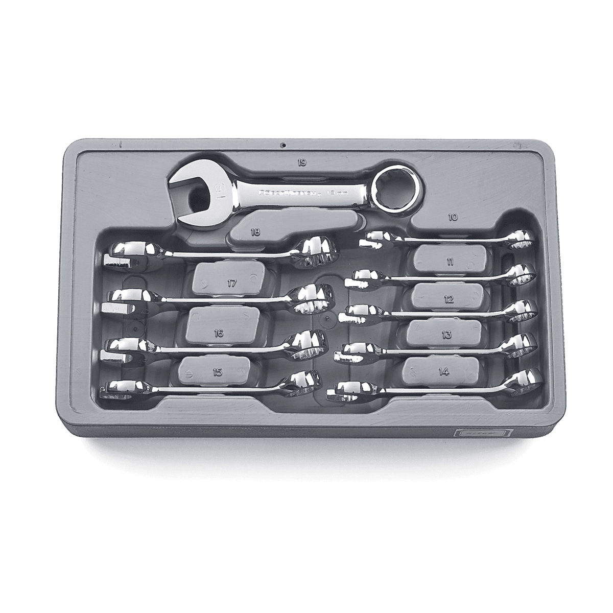 GEARWRENCH 10-Piece Stubby Wrench Set (Black, 10mm-19mm) thtms