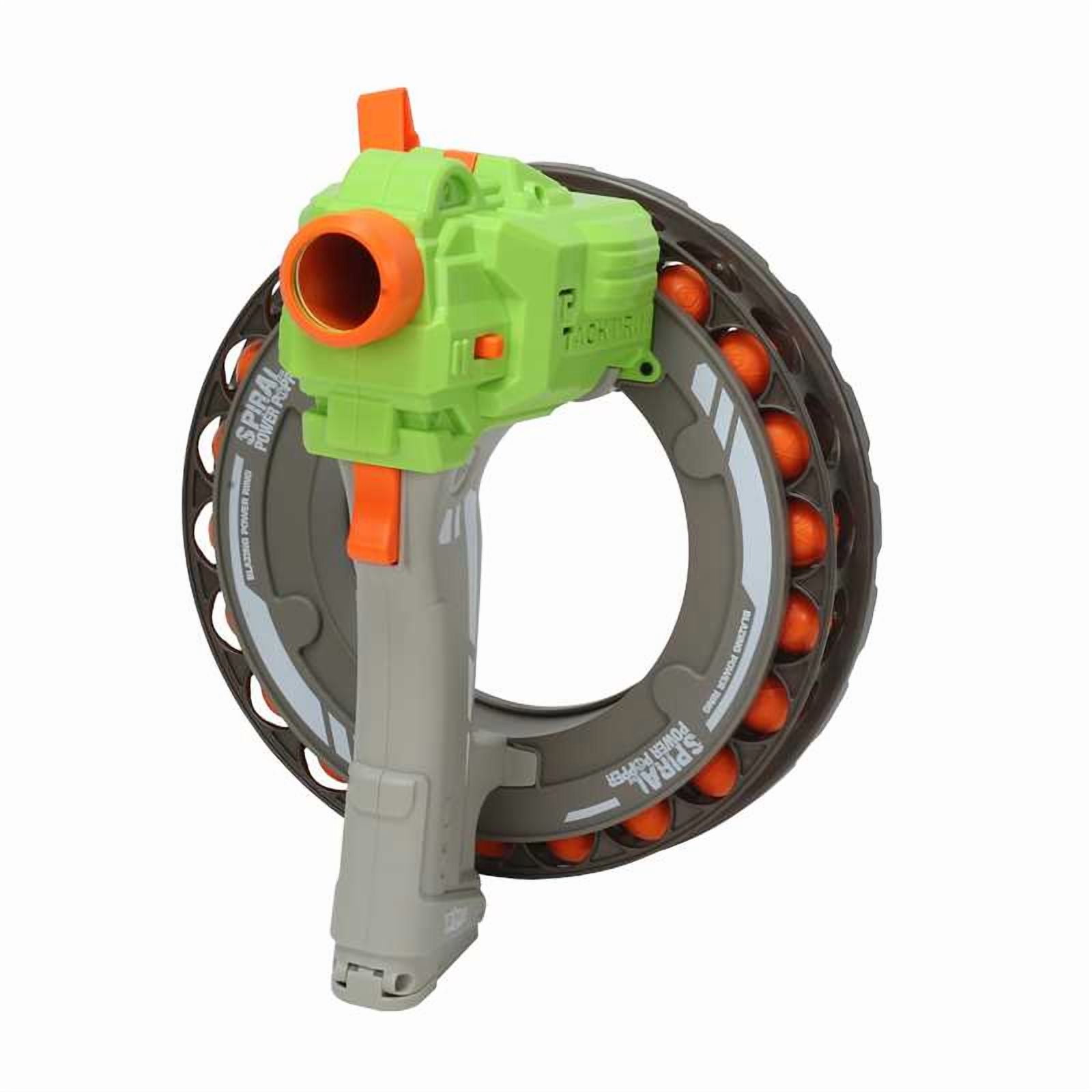 Zing Spiral Power Popper Electric Blaster with Rapid Fire Action (Green, 22-Round) 14060
