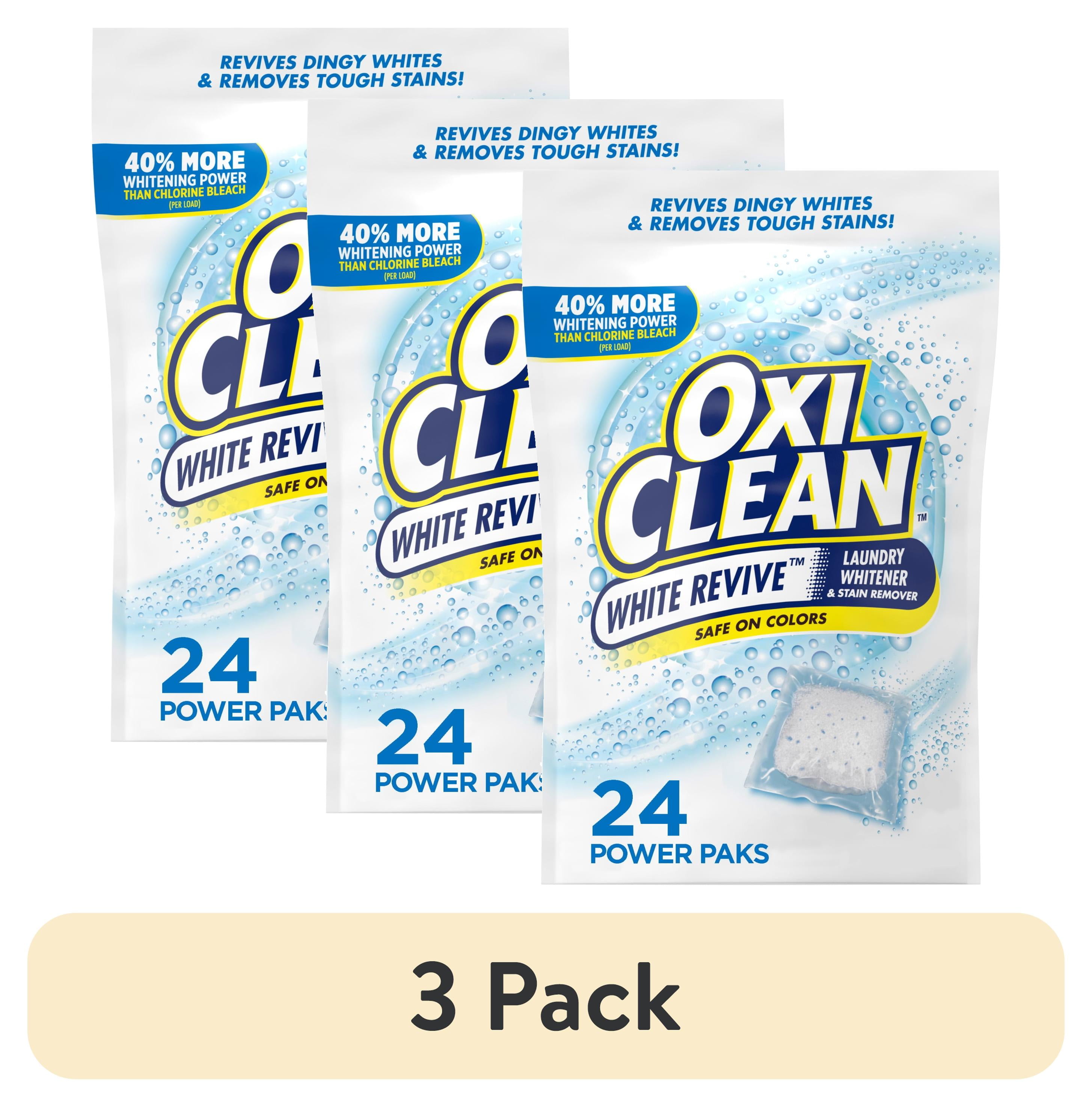 OxiClean White Revive Laundry Whitener and Stain Remover Power Paks (White, 72 Count) ervv7