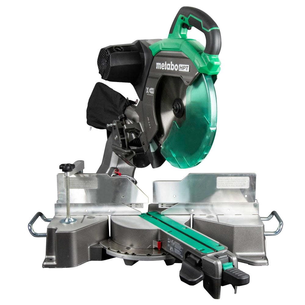 Metabo HPT 12-In Dual Bevel Sliding Miter Saw (C12RSH3, 4000 RPM) qi1rc