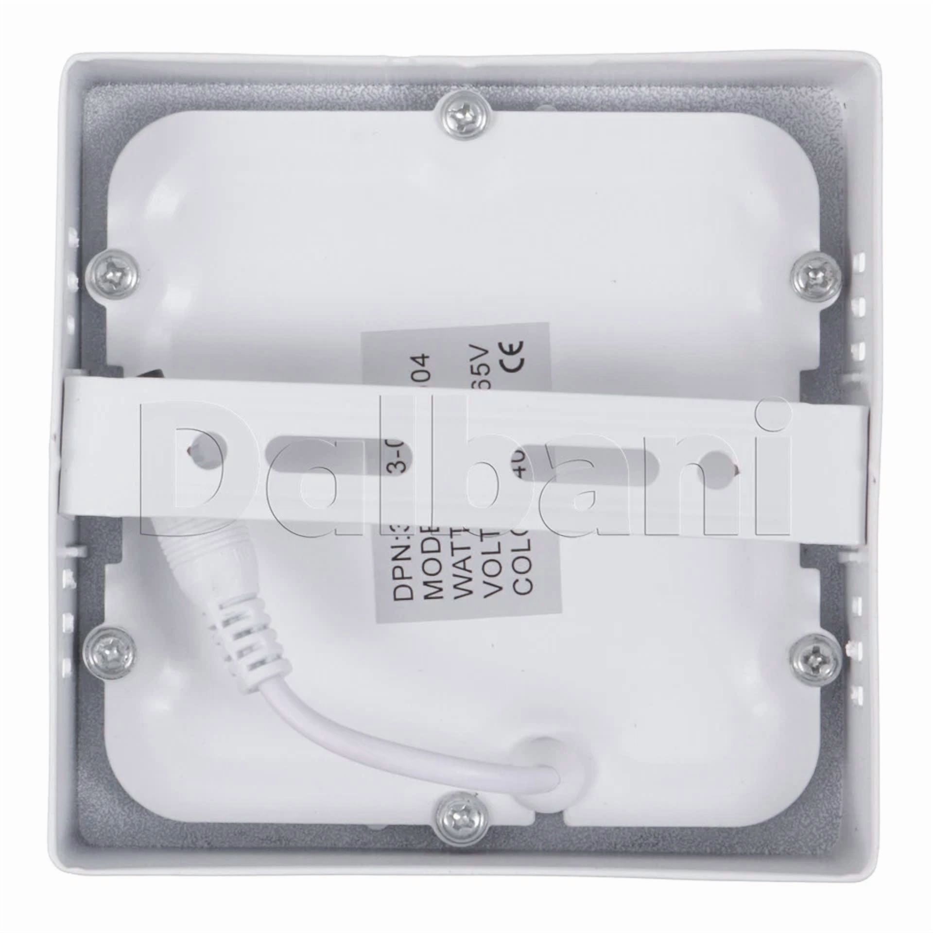 Knack 6W LED Square Surface Mounted Ceiling Panel Light (3000K Warm White, 4.7 in) s5cs6