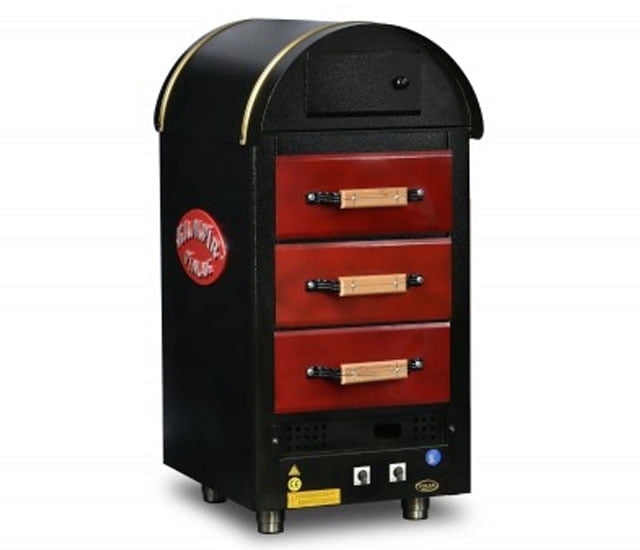 Pimak Turcobazaar Commercial LPG Jacket Potato Oven (3 Drawers, Stainless Steel, 18.3 in x 21.3 in x 43.3 in) 6q5bj