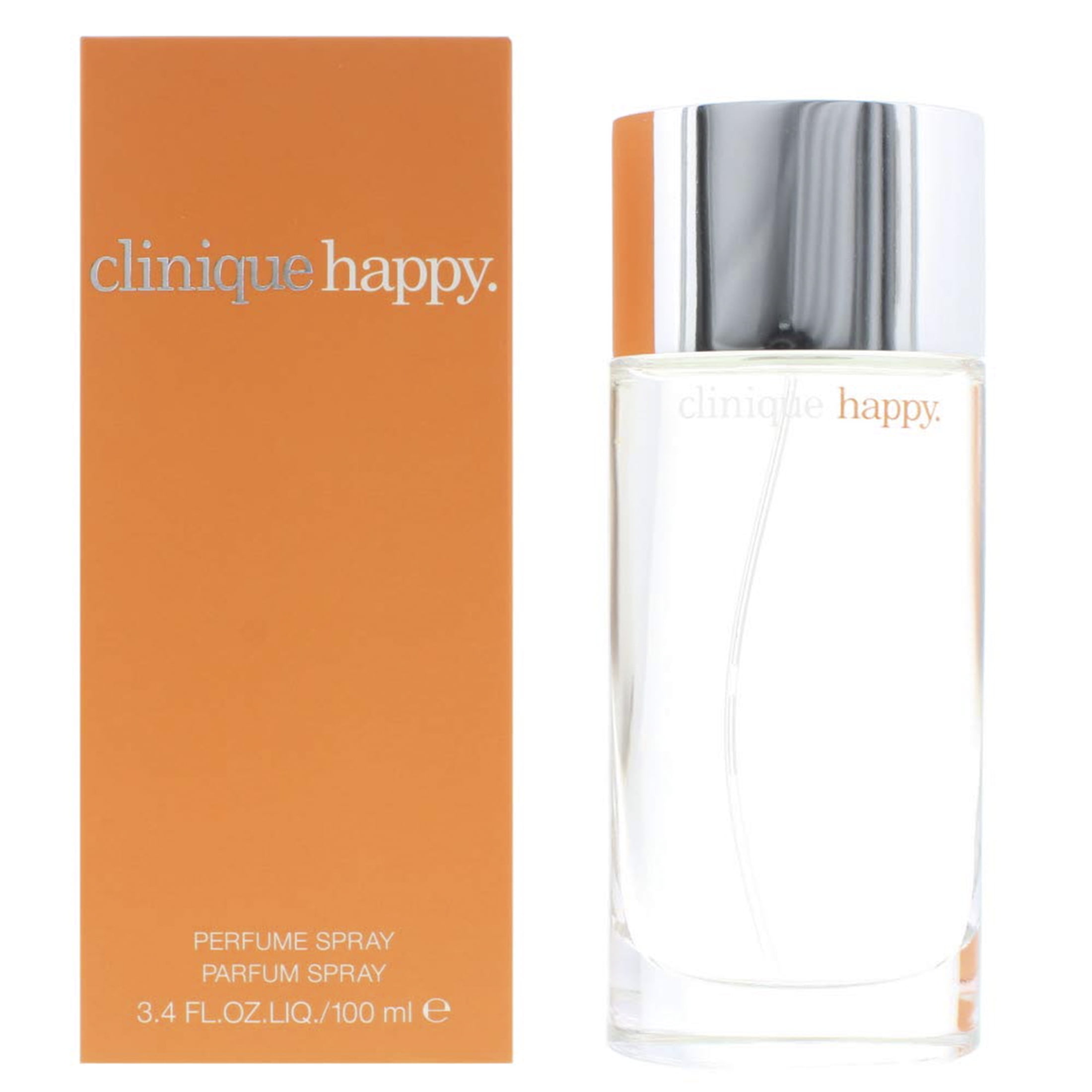 Clinique Happy Parfum Spray for Women, Long-lasting Floral Citrus Fragrance (3.4 fl oz) 59d4o