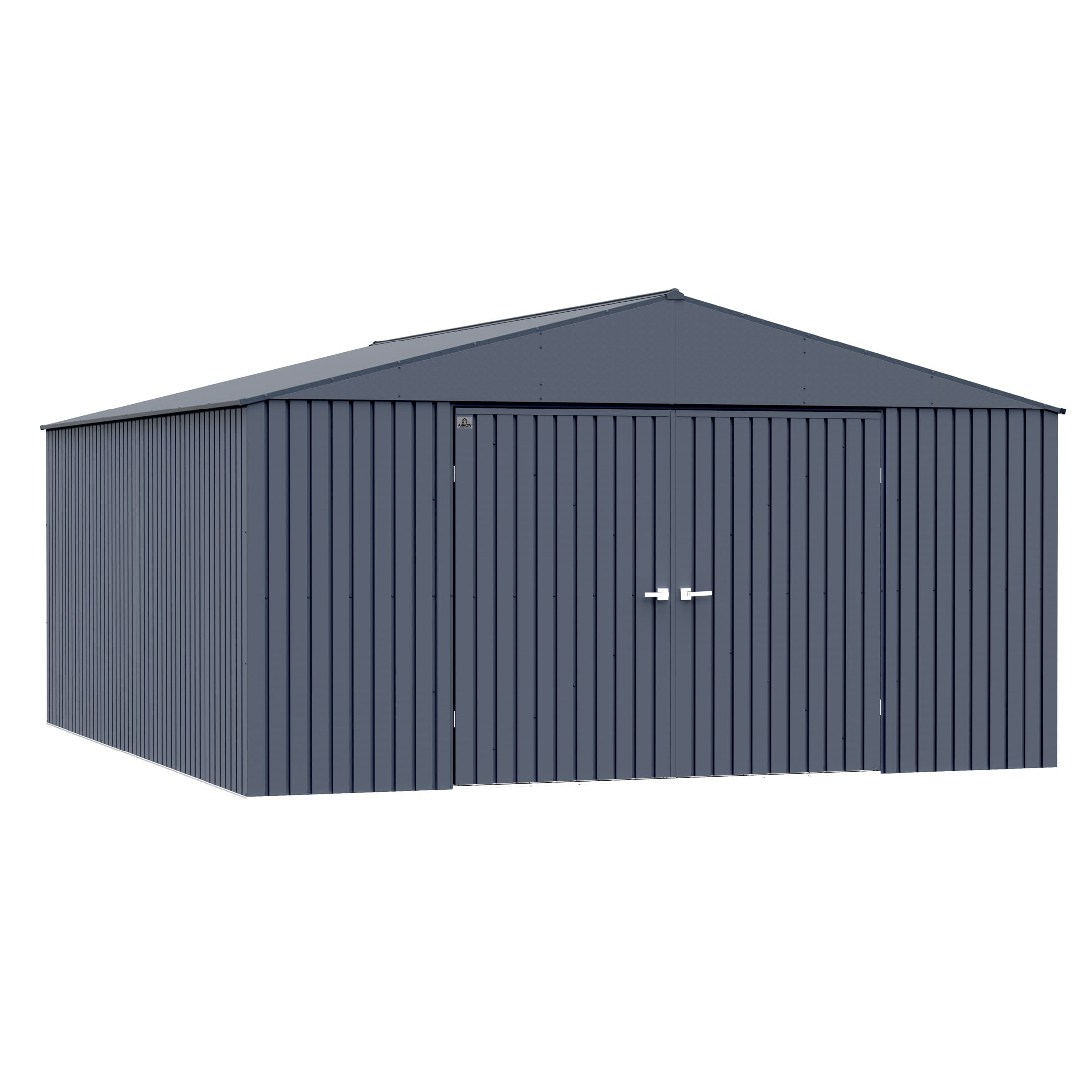 Arrow Elite Steel Storage Shed (Anthracite, 14 ft x 16 ft x 8 ft) m5tf6