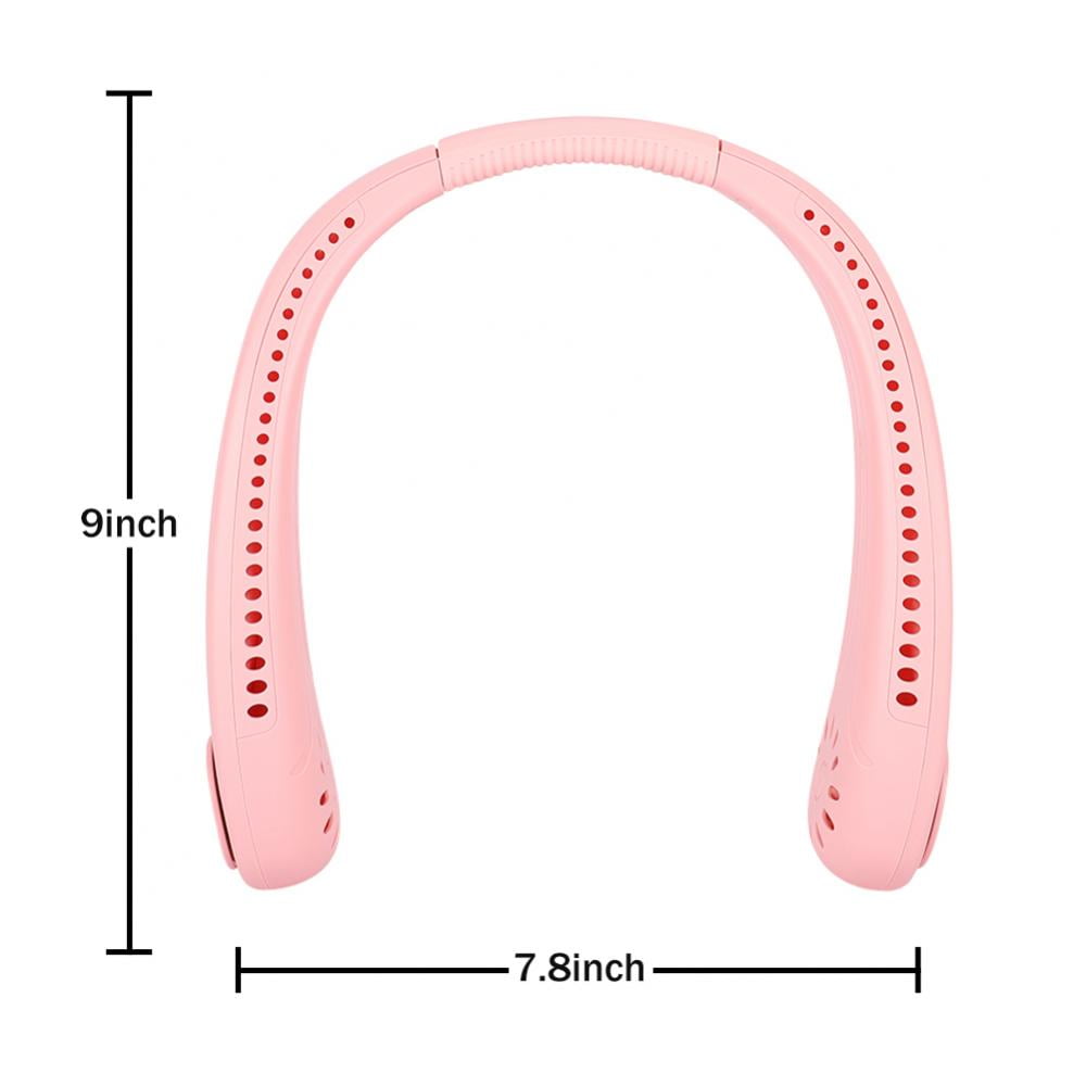 John Rogers Commons Portable Neck-mounted Fan with LED Light (Pink, 1 Pack) k0yoq