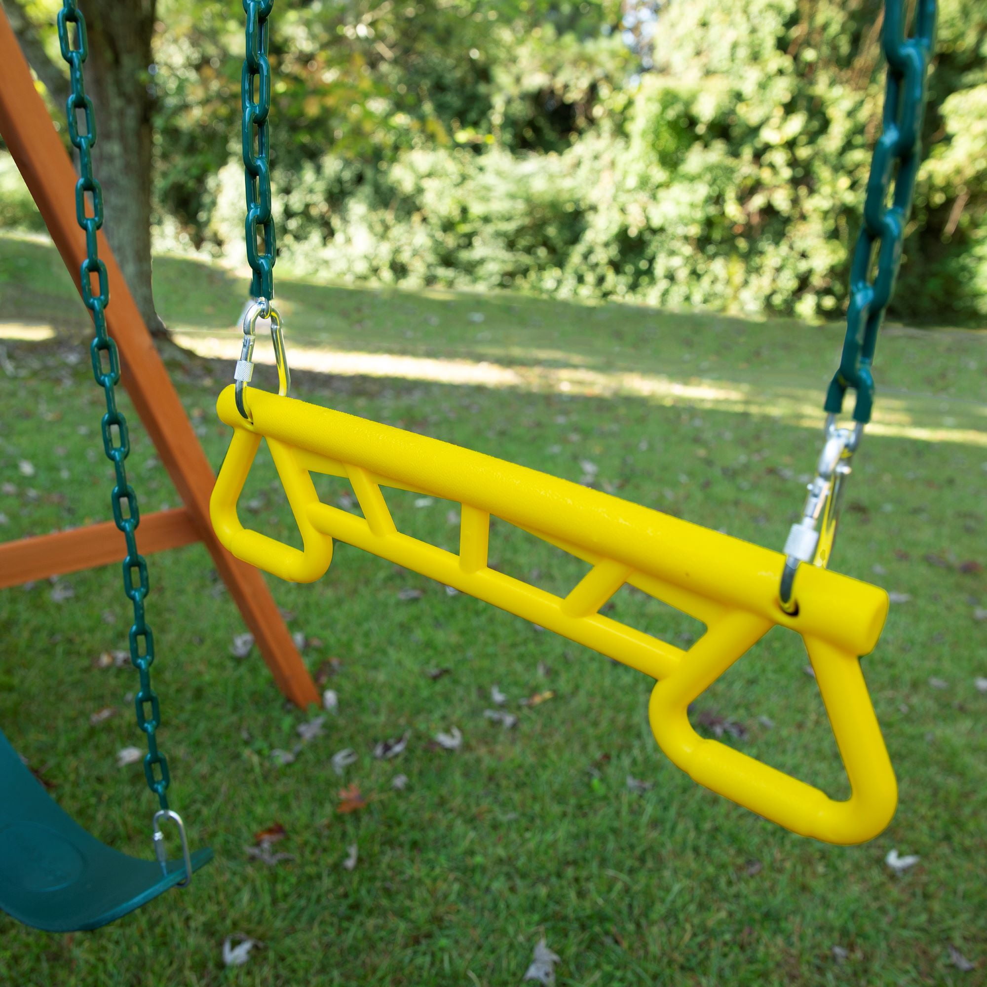 Gorilla Playsets Basic Swing Set with Slide and Climbing Wall (Brown, 12 ft x 11 ft) rxijb