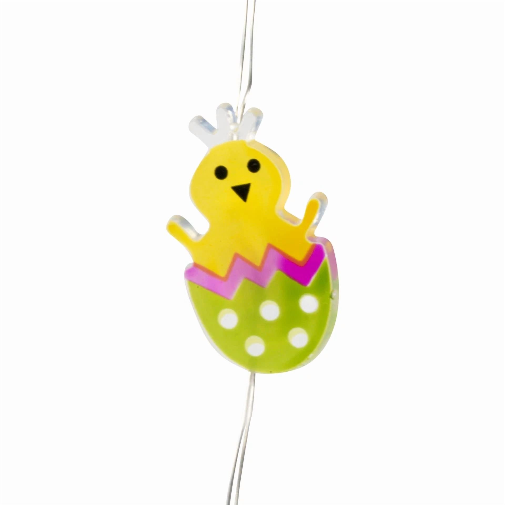 Knack LED String Lights Easter Egg Chick Decorative Lighting (Warm White, 20 Count) 1zt3r