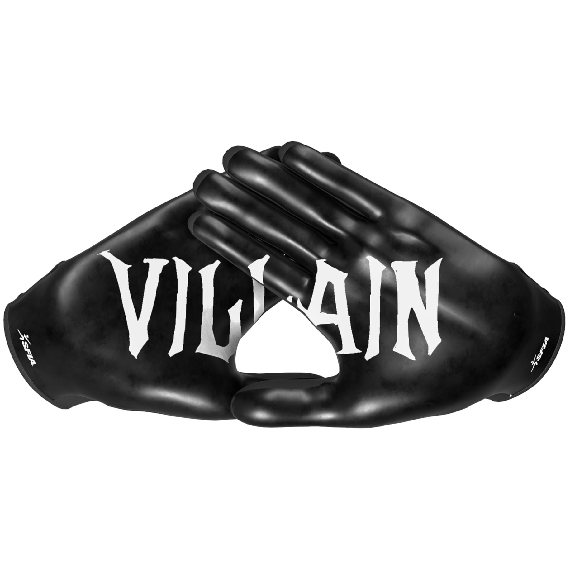 Phenom Elite Villain VPS3 Football Gloves, VaporStick Grip, Youth (Black, Youth Large) sy3z1