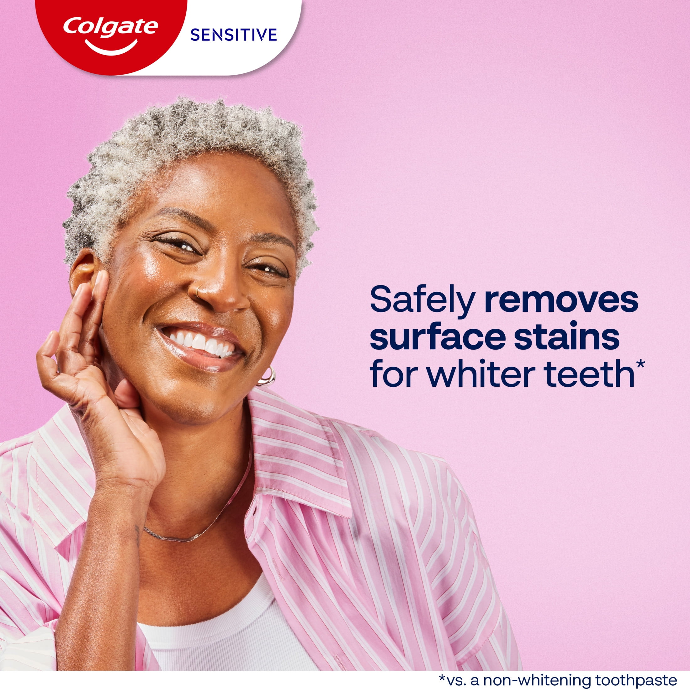 Colgate Sensitive Whitening Toothpaste Gel, Cavity Protection and Enamel Repair (Spearmint, 6 oz) ina72