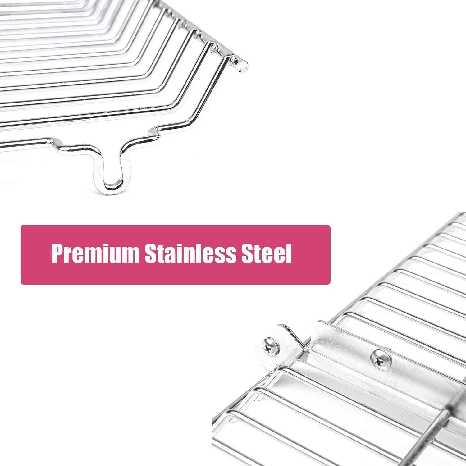 Char-Griller Stainless Steel Grill Warming Rack Replacement for 5050, 5650, 3001, 2223, 5072, 2823, 3030 (20.75 in x 11 in) 8nysf