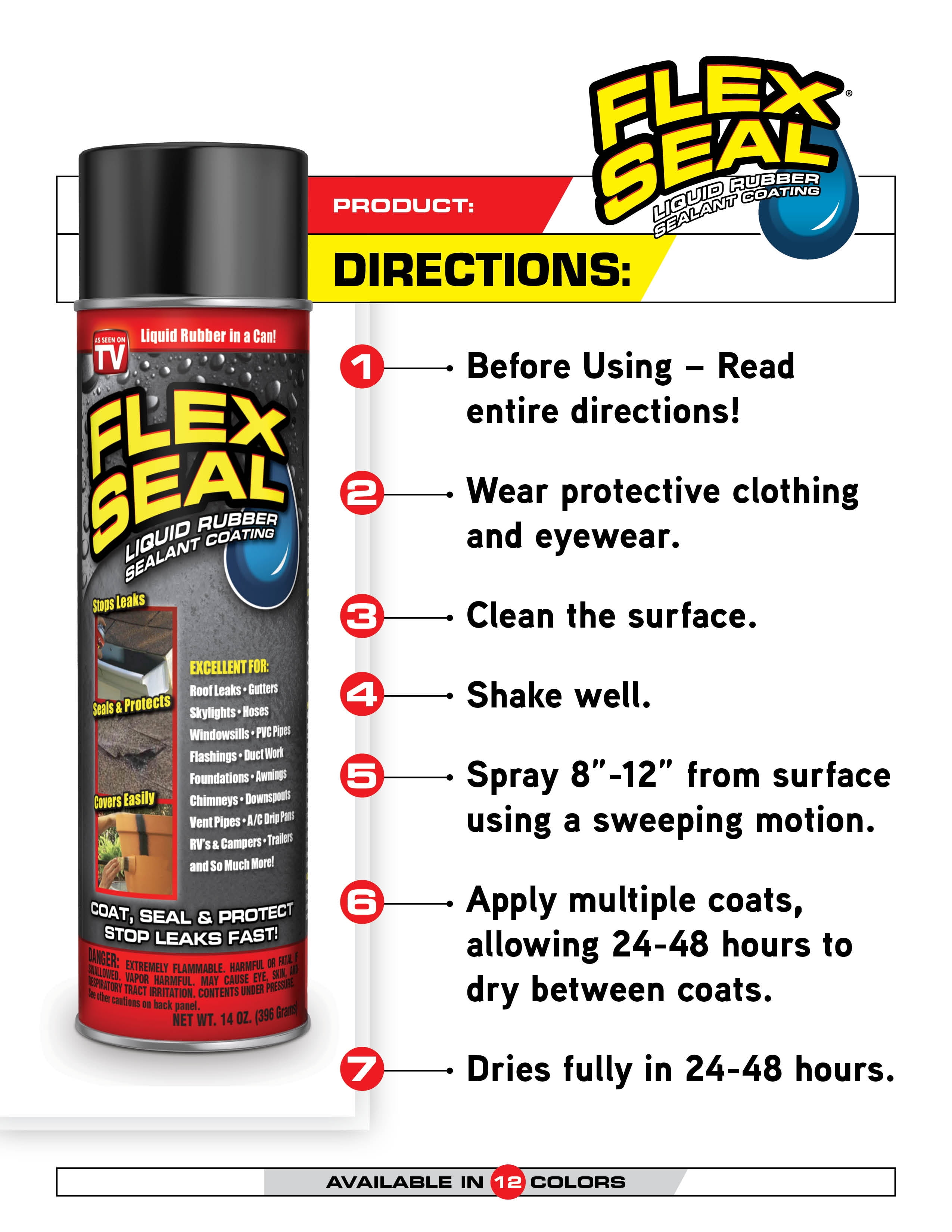 Flex Seal Liquid Rubber Marine Sealant Coating (Clear, 5 oz) ap8r3