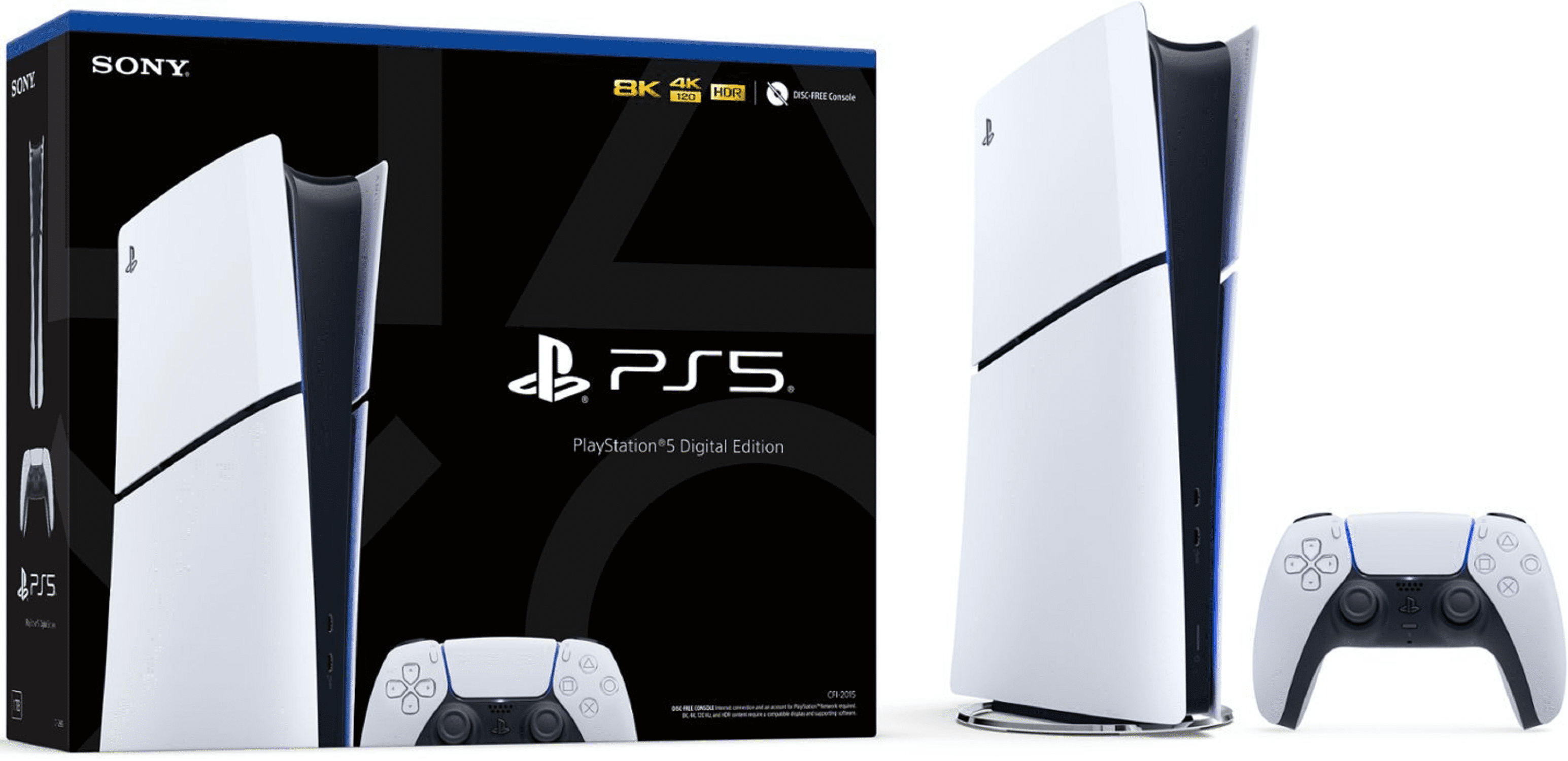 PlayStation 5 Digital Console Slim Gaming System (White, 825GB) n9kg9