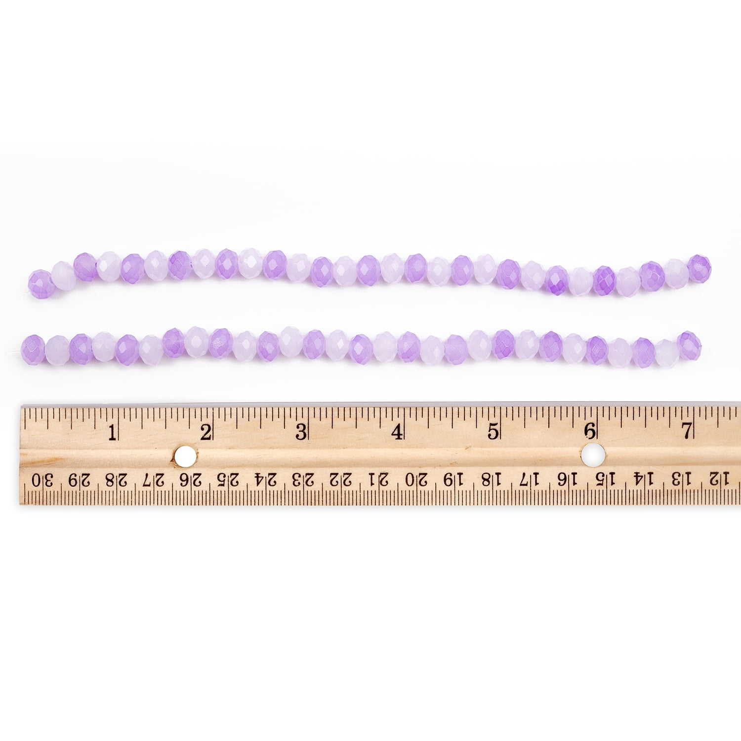 CousinDIY Glass Rondelle Beads for Jewelry Making (2-Tone Purple, 2-Pack, 14 in) lwffv