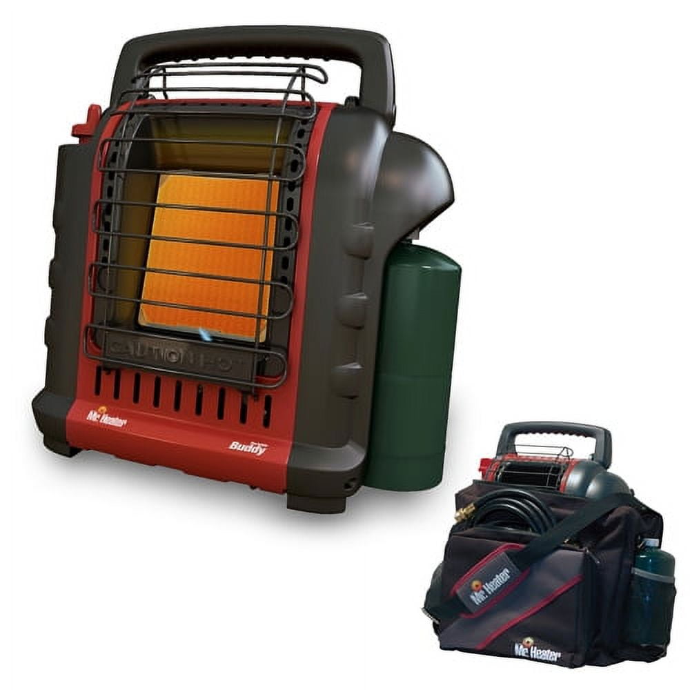 Mr. Heater Portable Buddy Indoor-Safe Radiant Heater with Carry Bag (Black, 9000 BTU) ovk3b