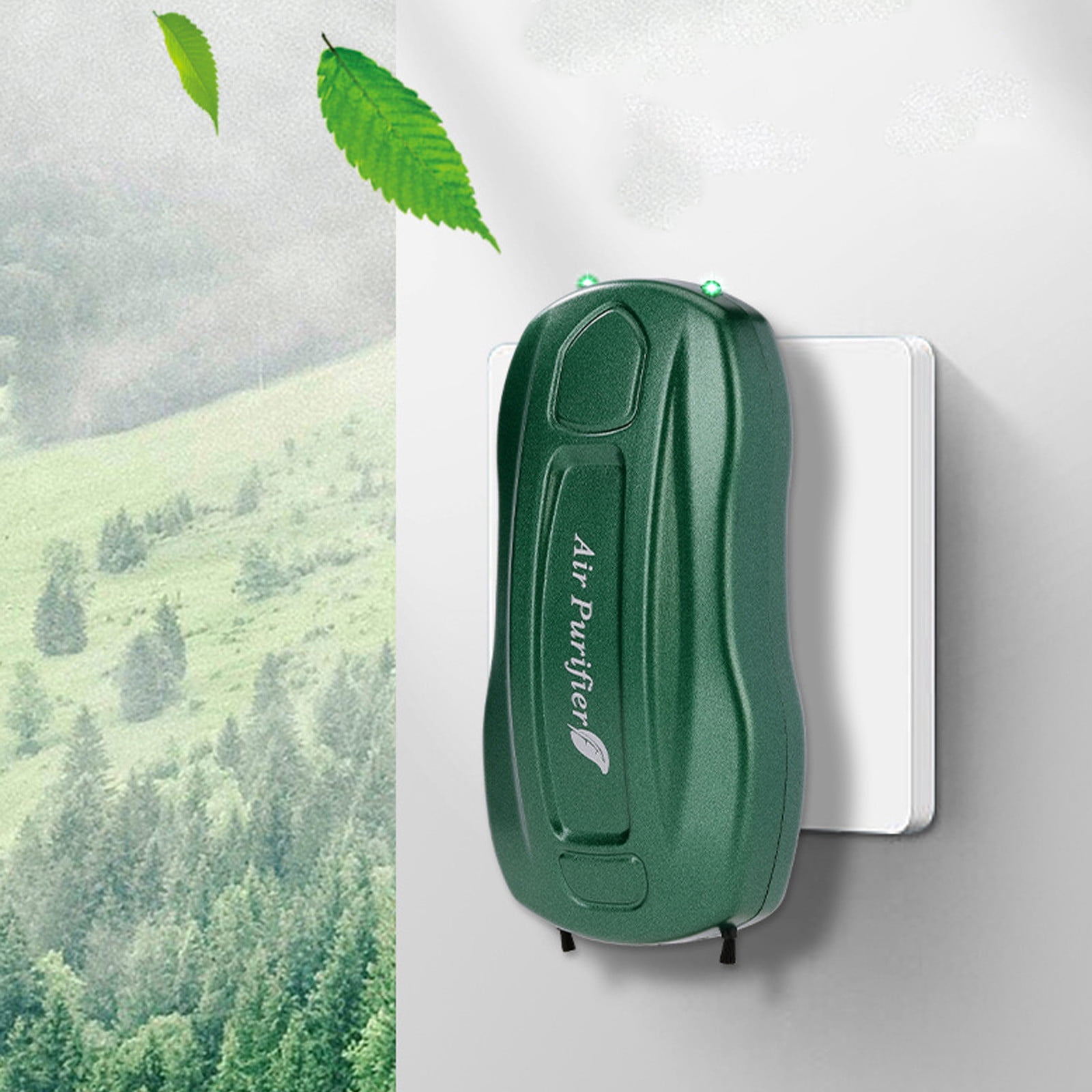 Dianli Mini Plug-In Negative Ion Air Purifier, Portable High Concentration Ionizer for Home and Office (Green, 3.74x1.57x0.98 in) q6w1u