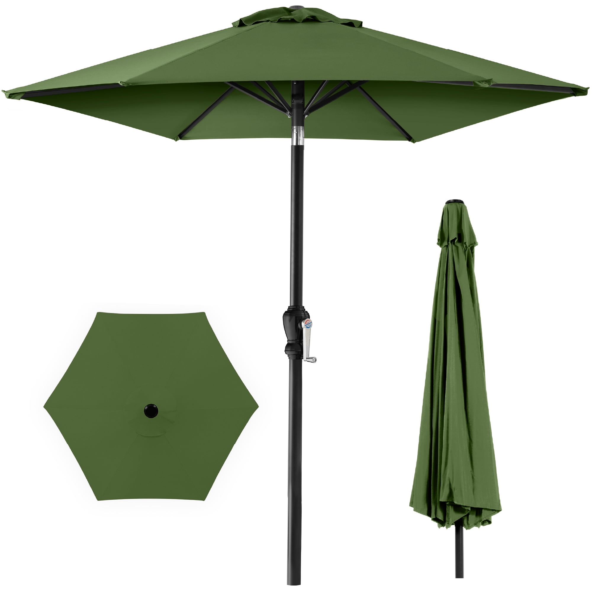 Best Choice Products 10ft Outdoor Steel Market Patio Umbrella (Fern, 10 ft) cwsce
