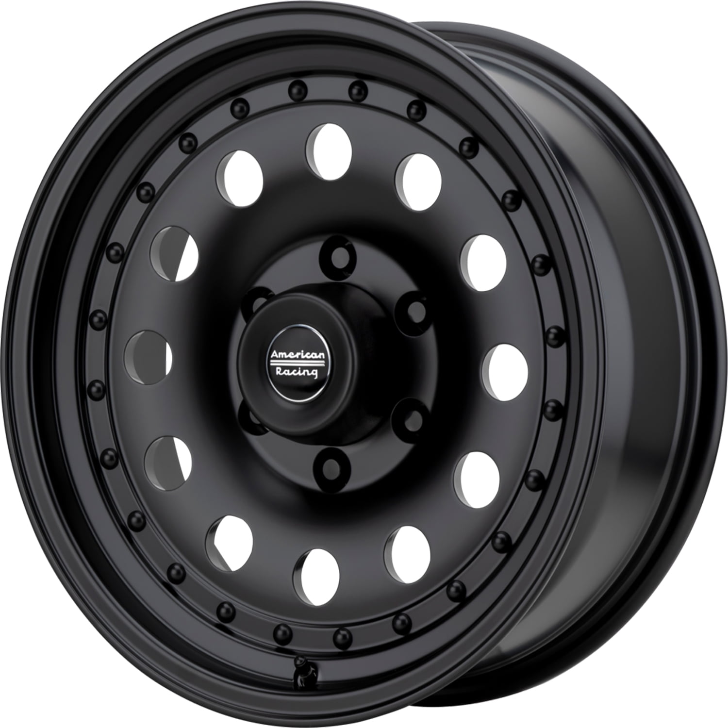 American Racing AR62 Outlaw II Aluminum Wheel (Satin Black, 15x7 in) aizer