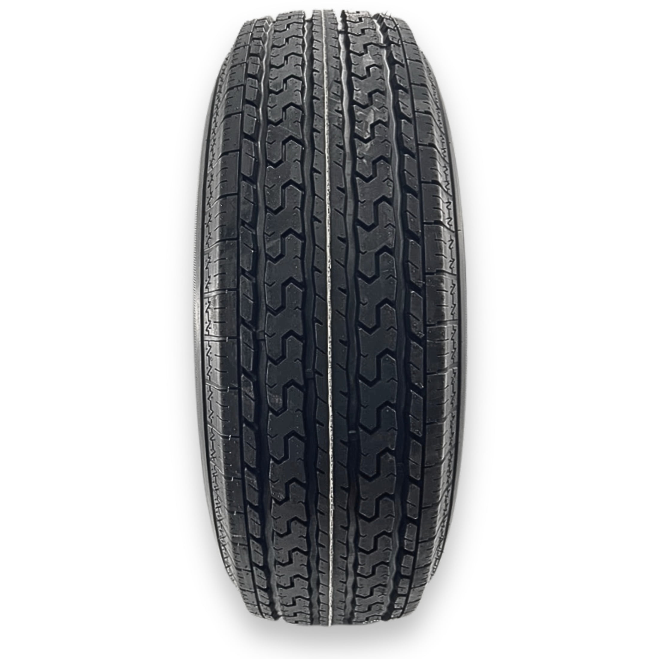 RubberMaster ST215/75R14 Highway Rib Tire and Modular Wheel Assembly (6 Ply, 5 on 4.5 in) a25cm