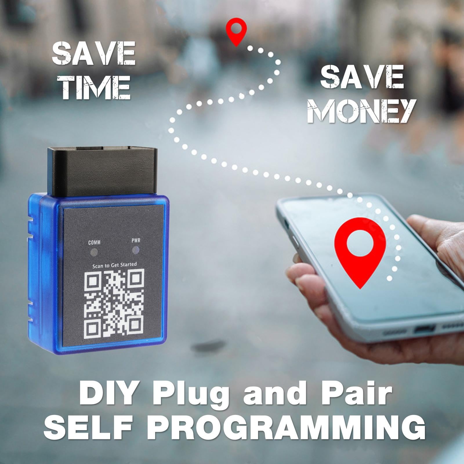 KEYLESSOPTION OBD Key Fob DIY Programming Tool for 2006+ Chevrolet Vehicles (1 Pack) t4xcd