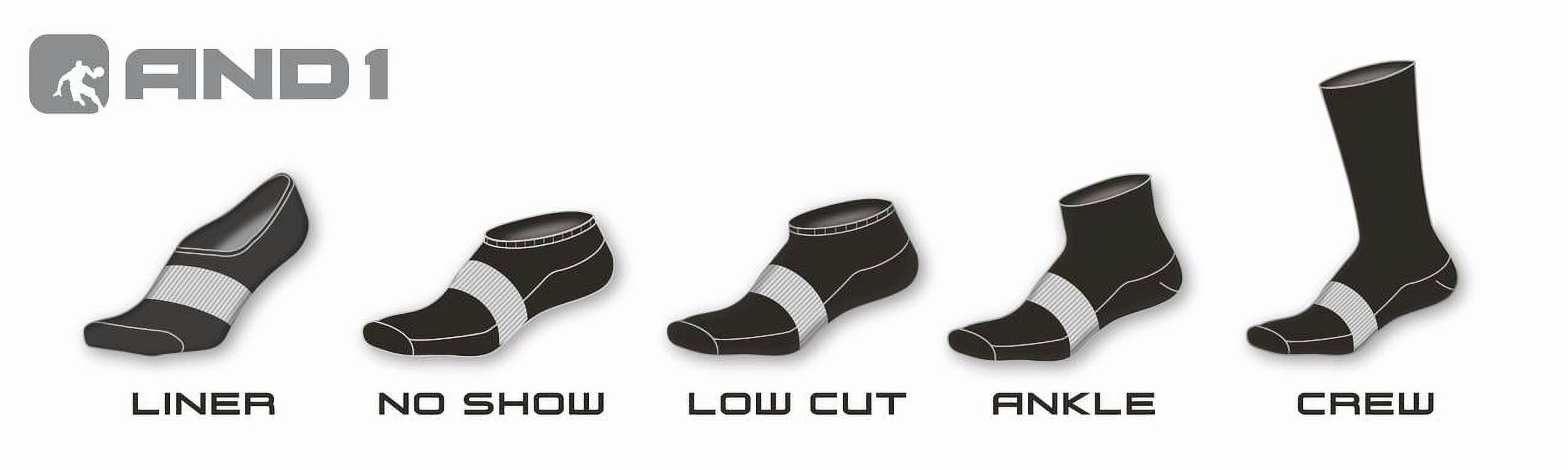 AND1 Men's Cushion Quarter Socks, Arch Support Athletic Socks (Grey, 12 Pack) mo9mf