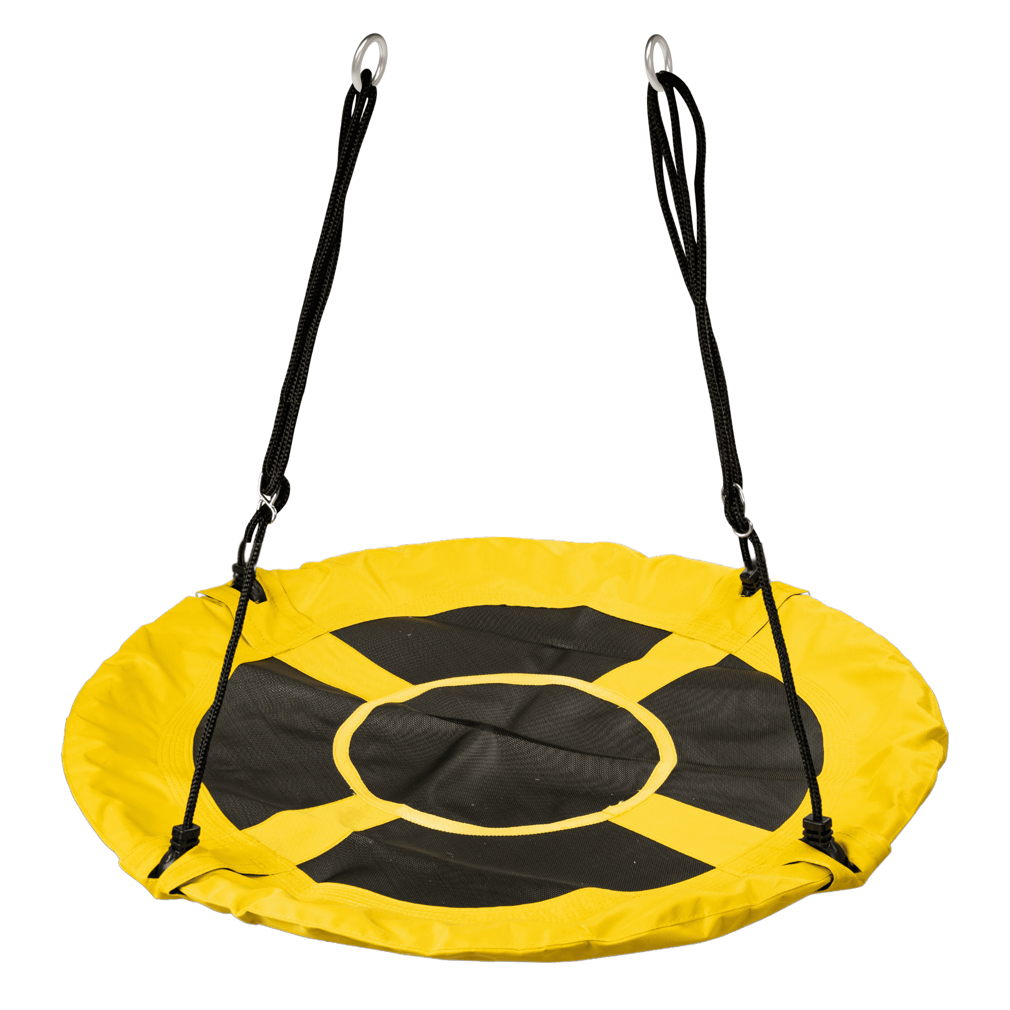 MinnARK Saucer Swing, Heavy-Duty Outdoor Hanging Seat for Kids and Adults (Yellow, 40 in) s6wdz