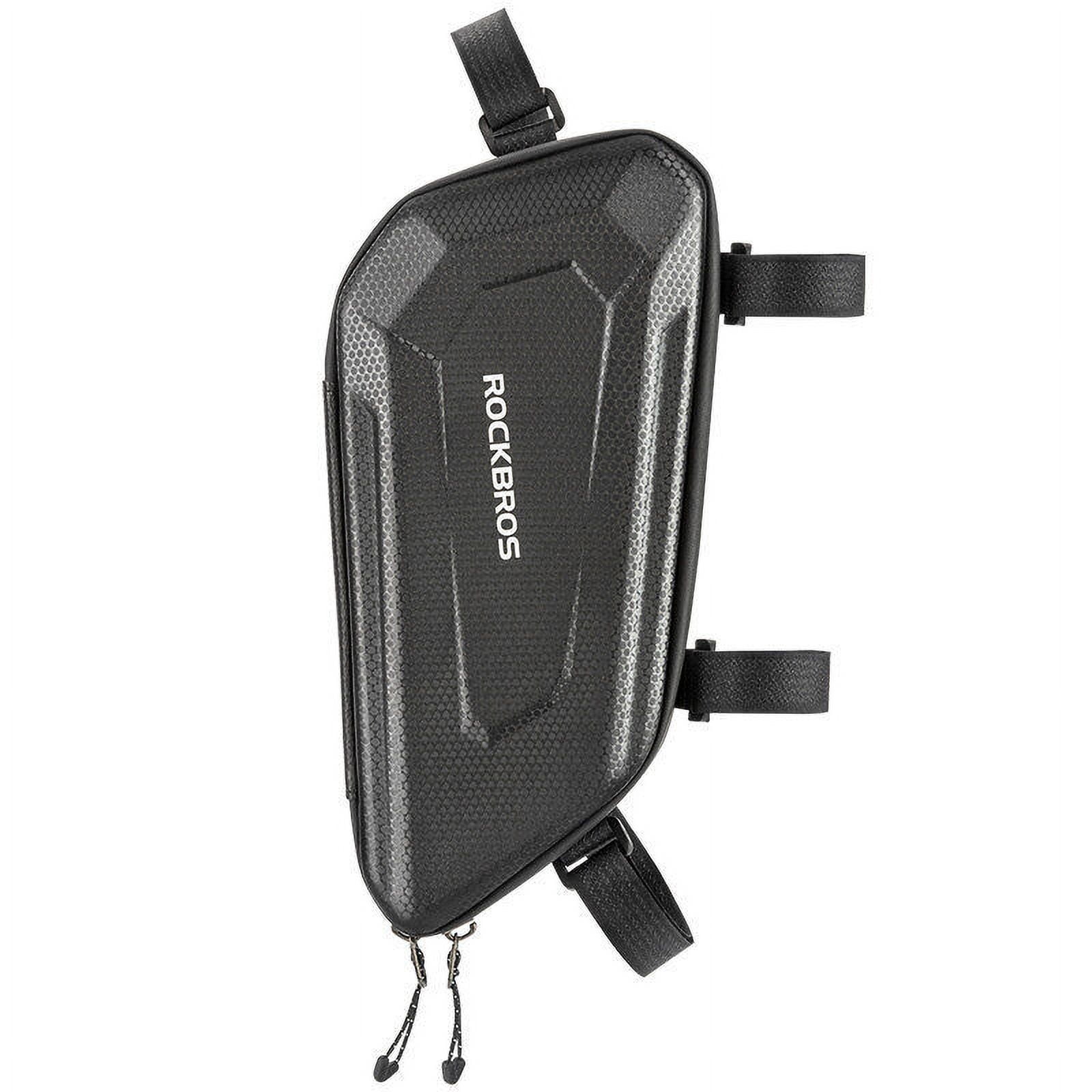 ROCKBROS Motorcycle Triangle Side Bag EVA Hard Shell Storage Organizer (Black, 2 Pcs) fp4dj