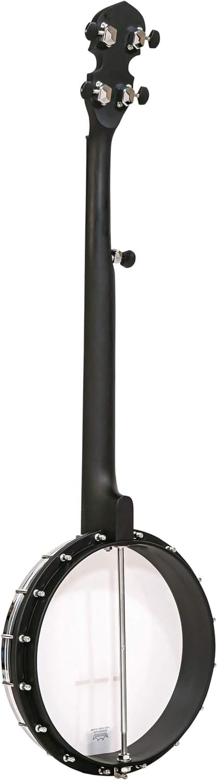Gold Tone AC-1 Long Neck 5-String Openback Banjo (Matte Black, Standard Size) 4na9t