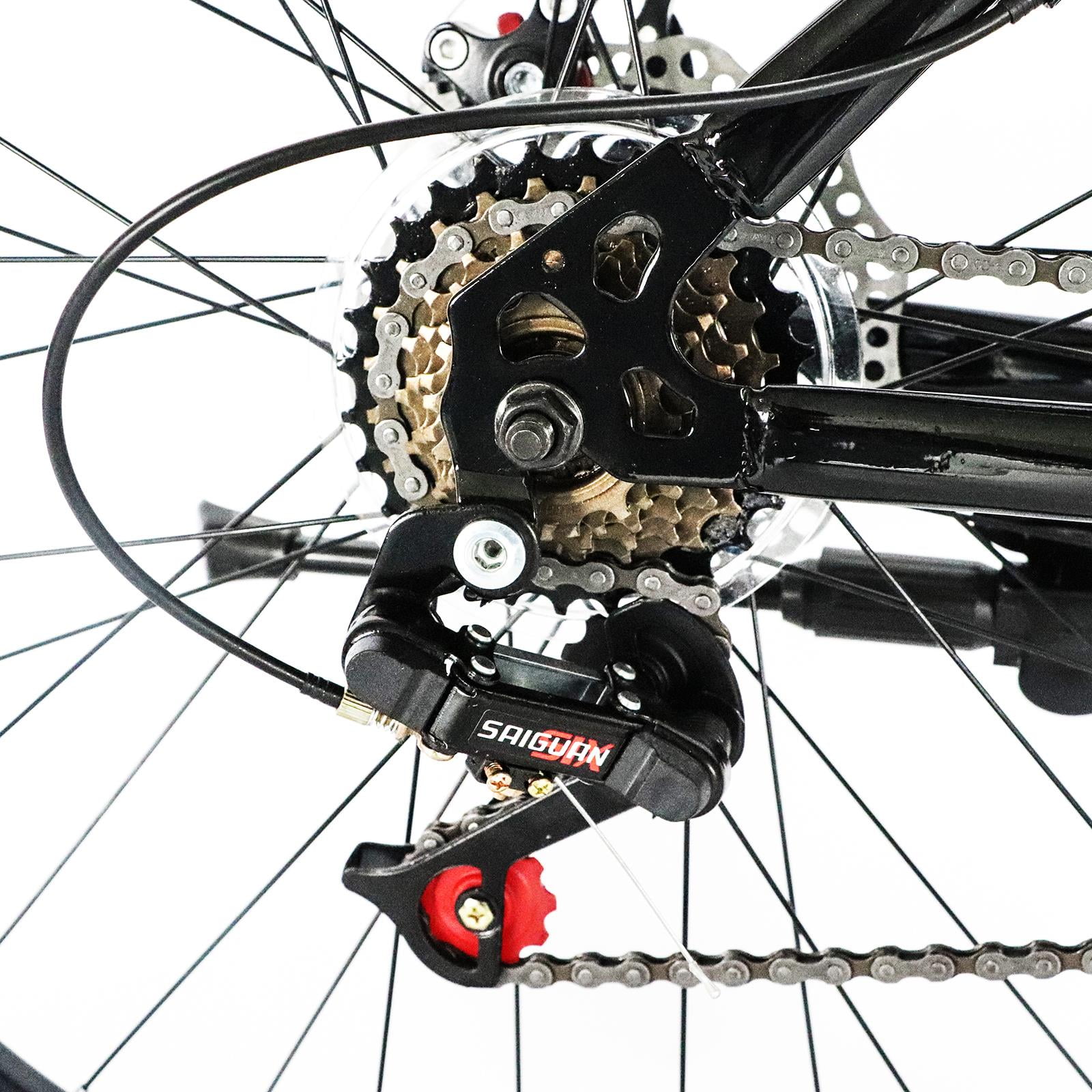 Ktaxon 26 in Explorer Mountain Bike 21 Speed (Black, Red) xlzo8
