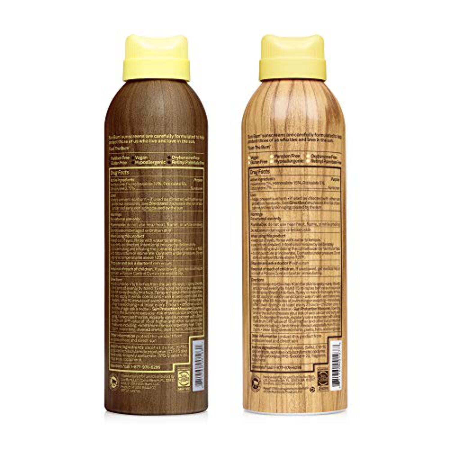 Sun Bum Original SPF 30 and 50 Sunscreen Spray Broad Spectrum Moisturizing Protection (6 fl oz, 2 Pack) zel1d