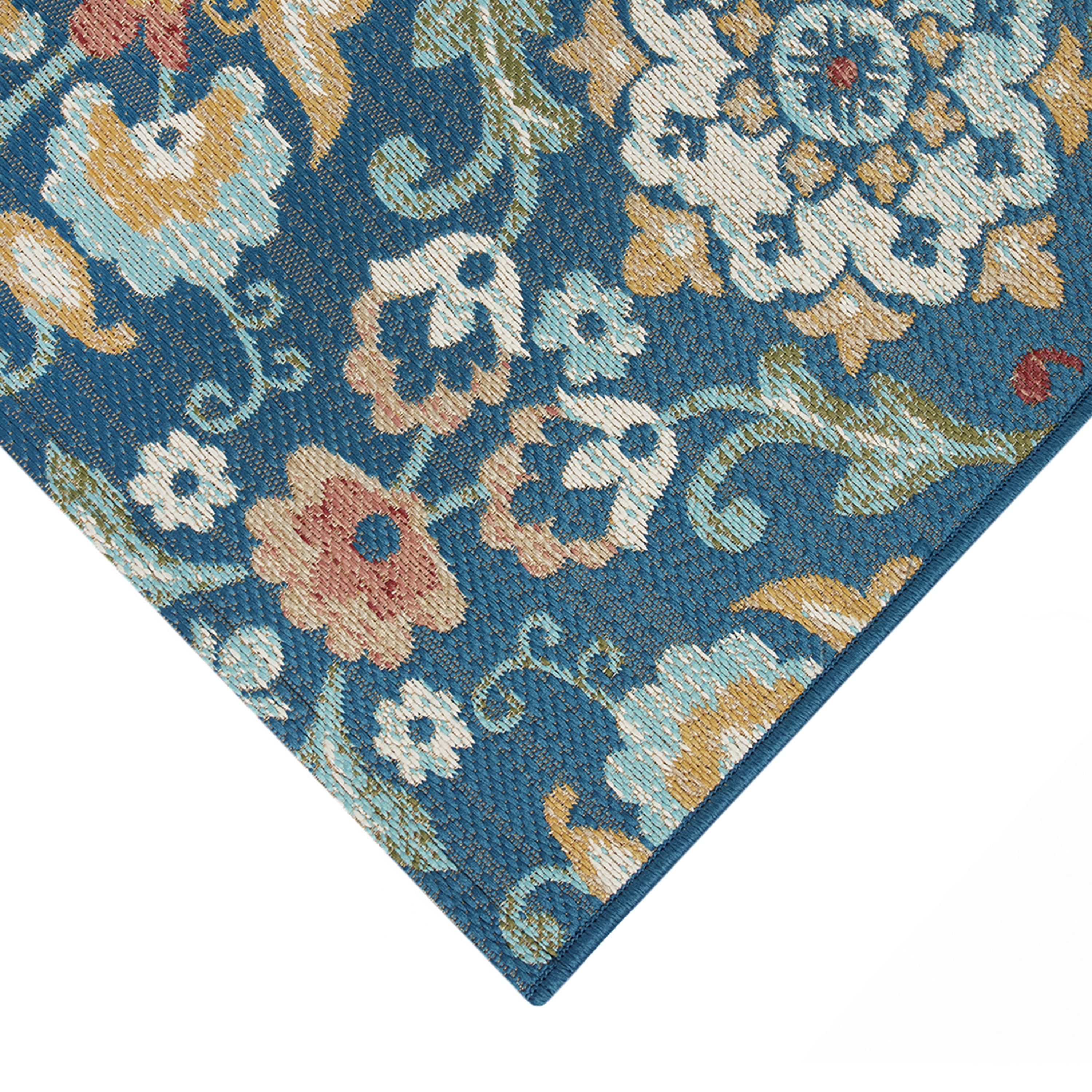 Mainstays Medallion Outdoor Rug (Multi-Color, 5 ft x 7 ft) fn4ce