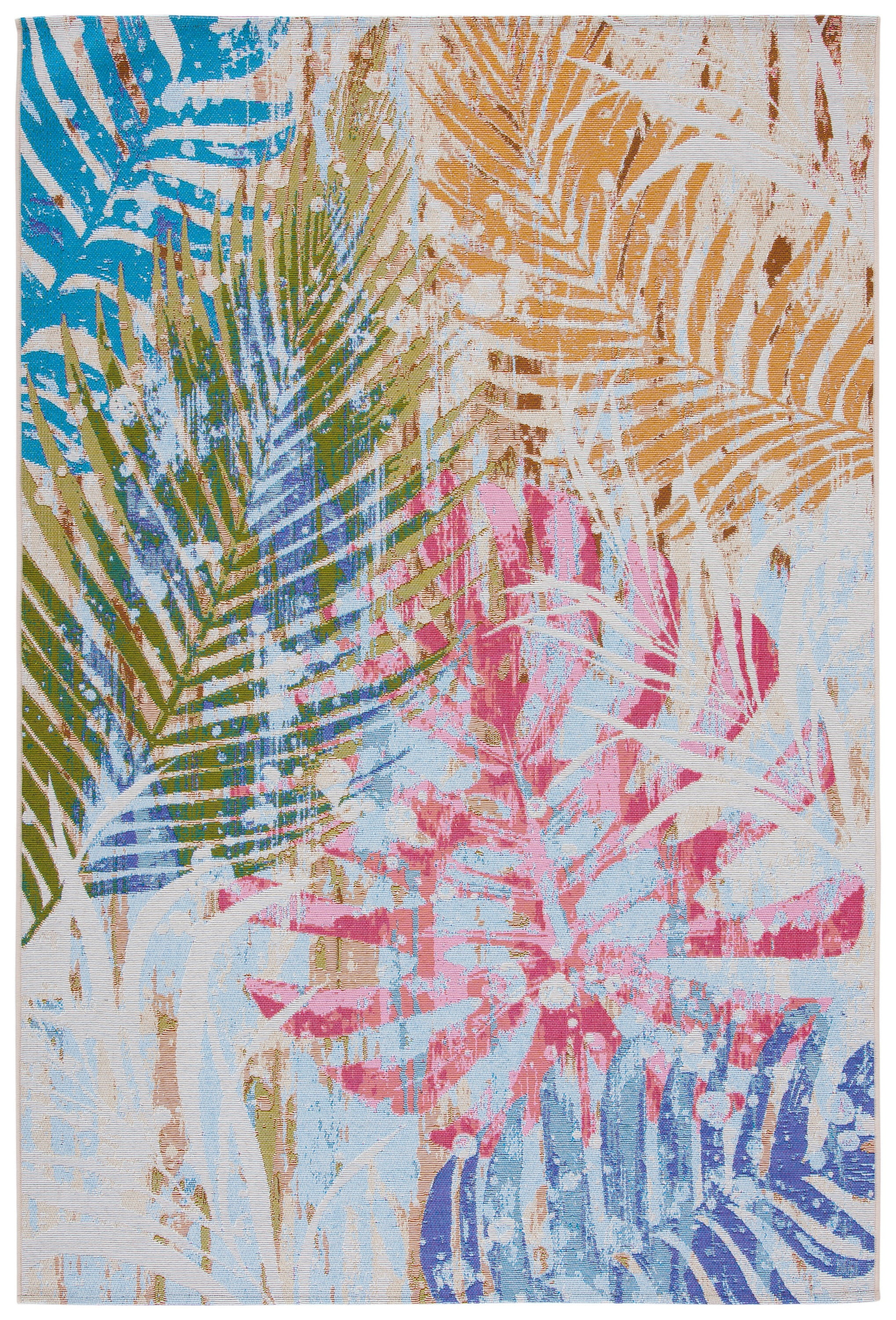 Safavieh Summer Donald Botanical Indoor/Outdoor Area Rug (Blue/Beige, 8 ft x 10.4 ft) 848zq