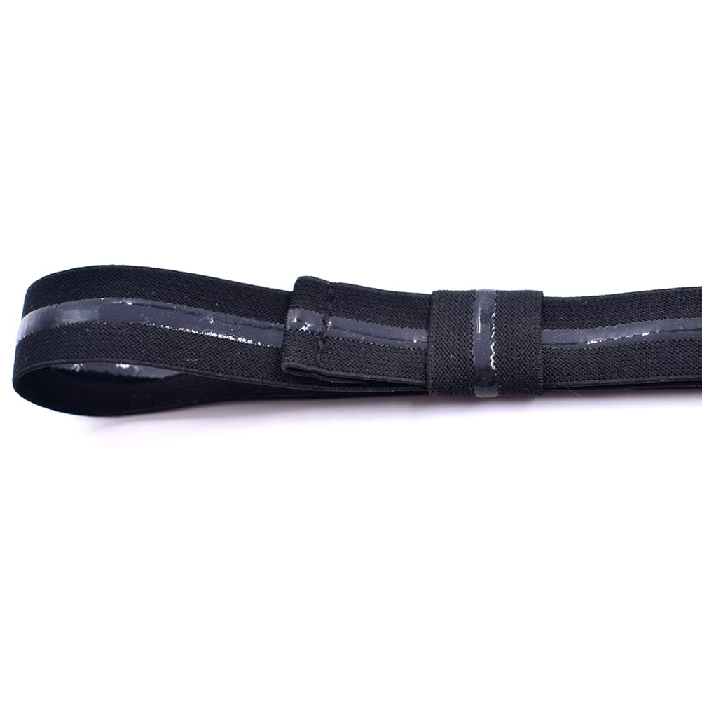 LOLIPPYY Shirt Stay Belt Non-Slip Anti-Wrinkle Tuck Holder for Dress Shirts (Black, M) khl1r