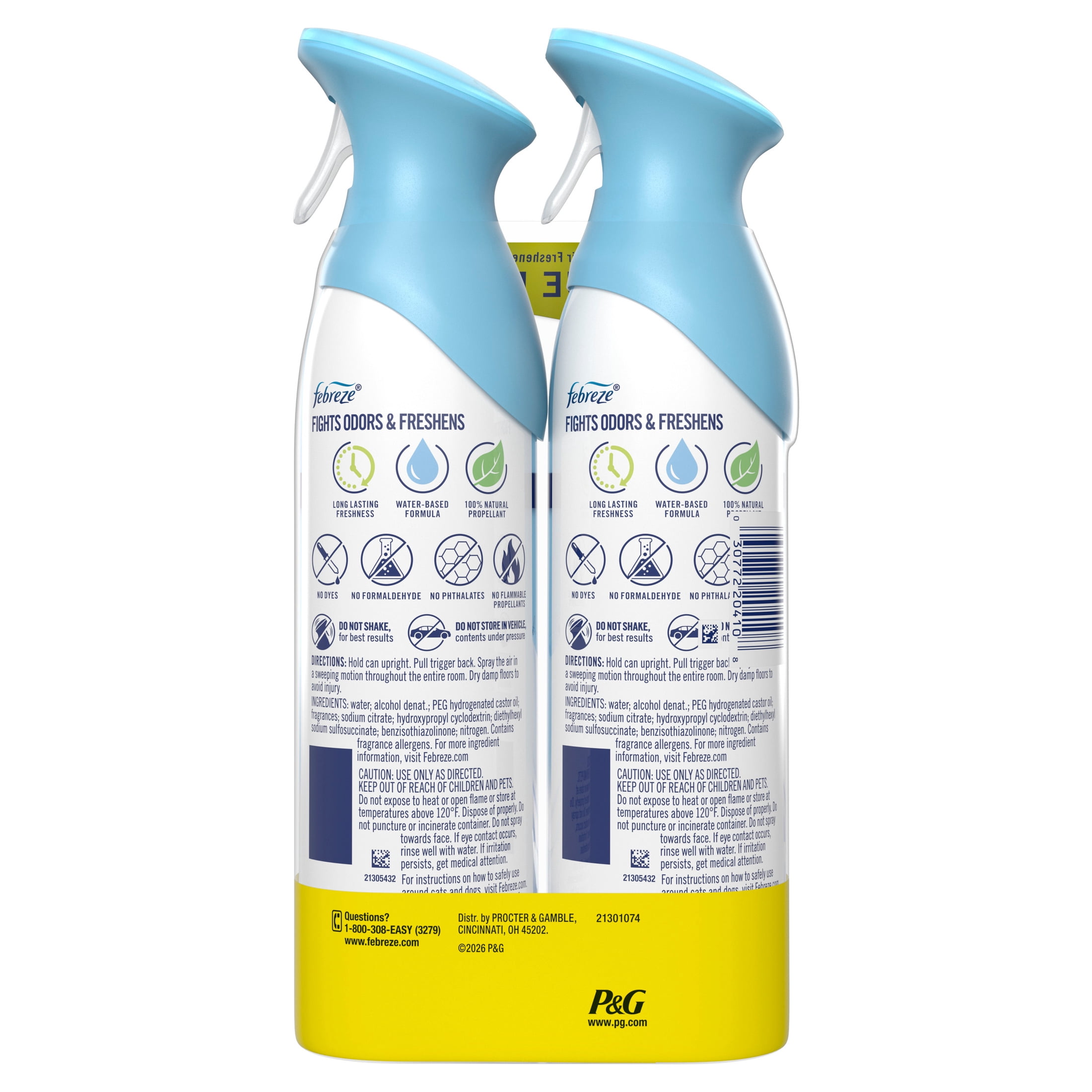 Febreze Air Mist Air Freshener Spray, Linen & Sky Scent (8.1 oz, 2 Count) dubji