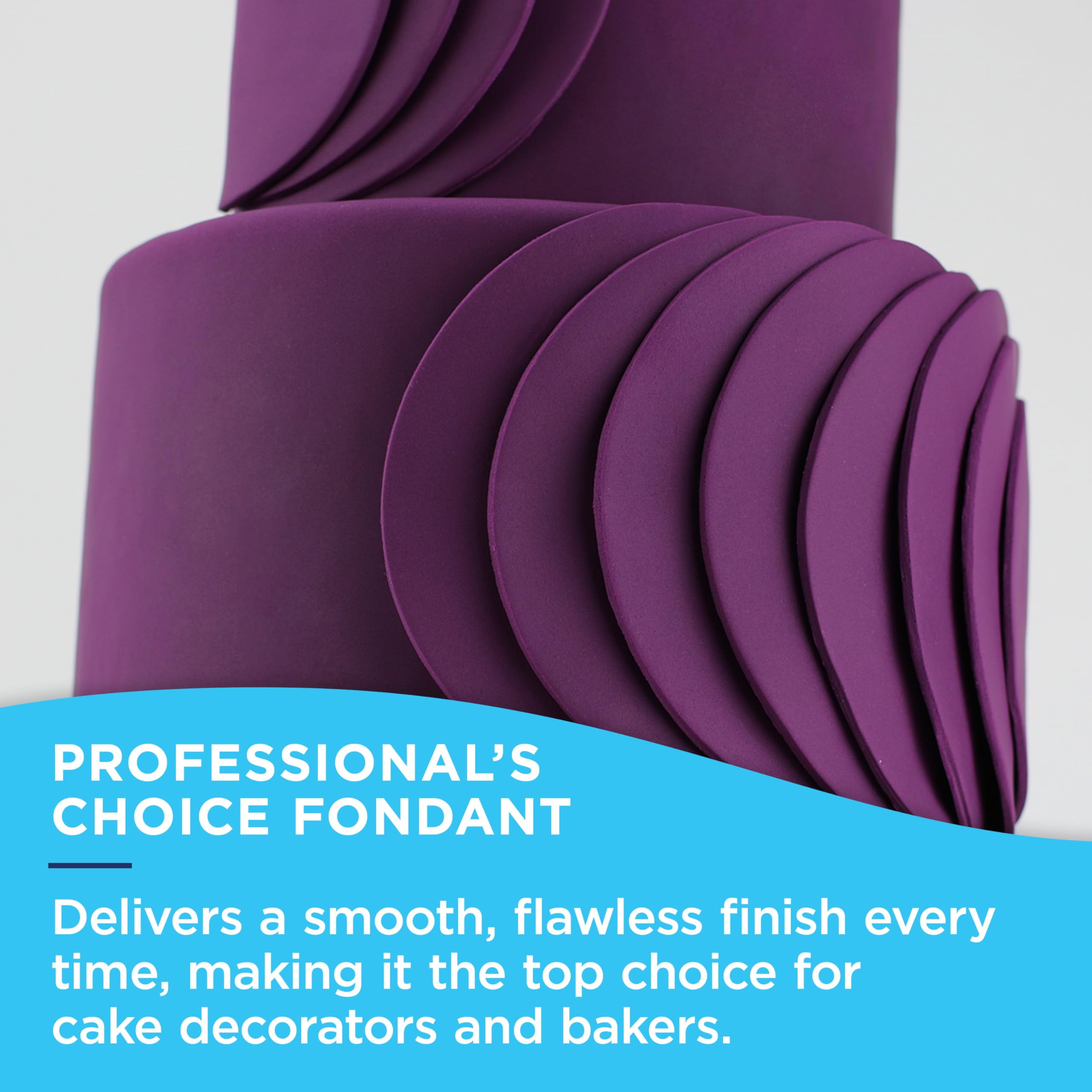 Satin Ice Rolled Fondant Icing for Cake Decorating (Blue, 4.4 oz) bvnte - Image 4