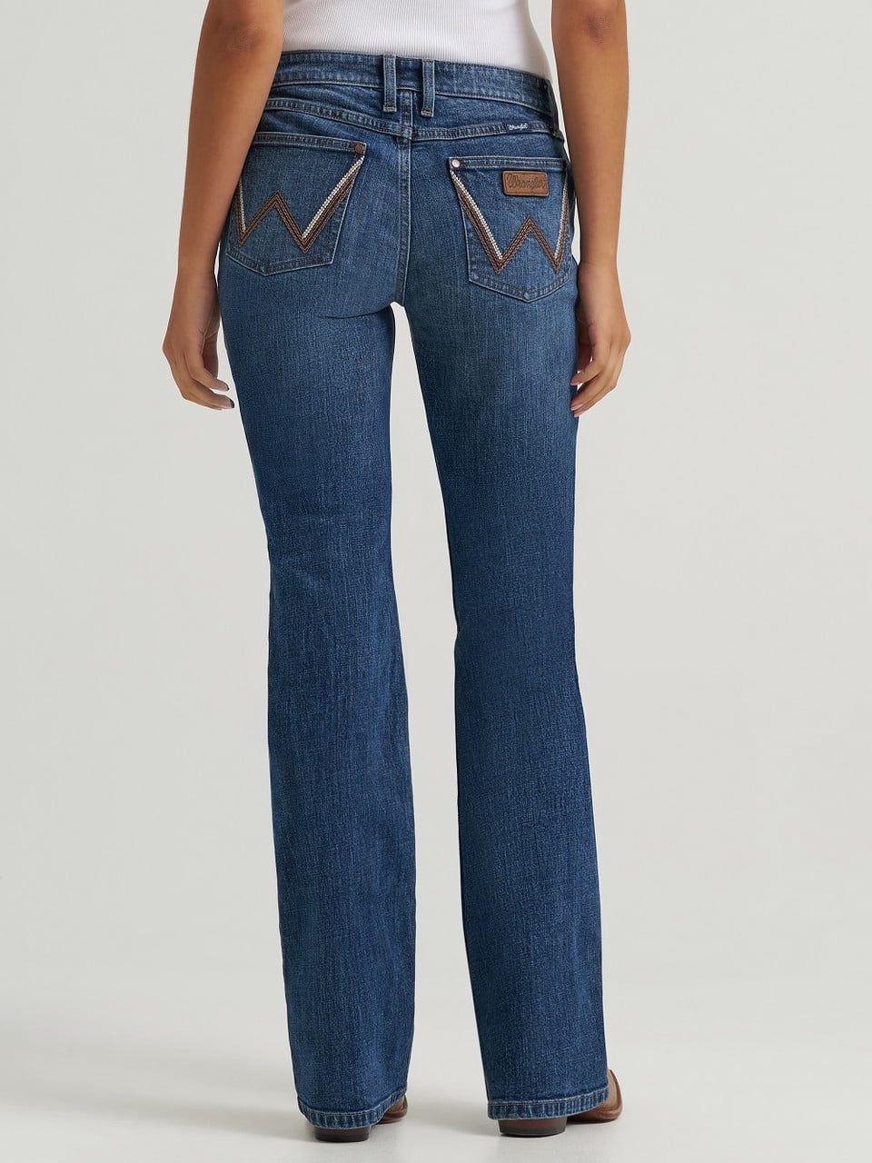 Wrangler Retro Mae Midrise Bootcut Jeans for Women (Katelyn, Mid Rise) k1t83