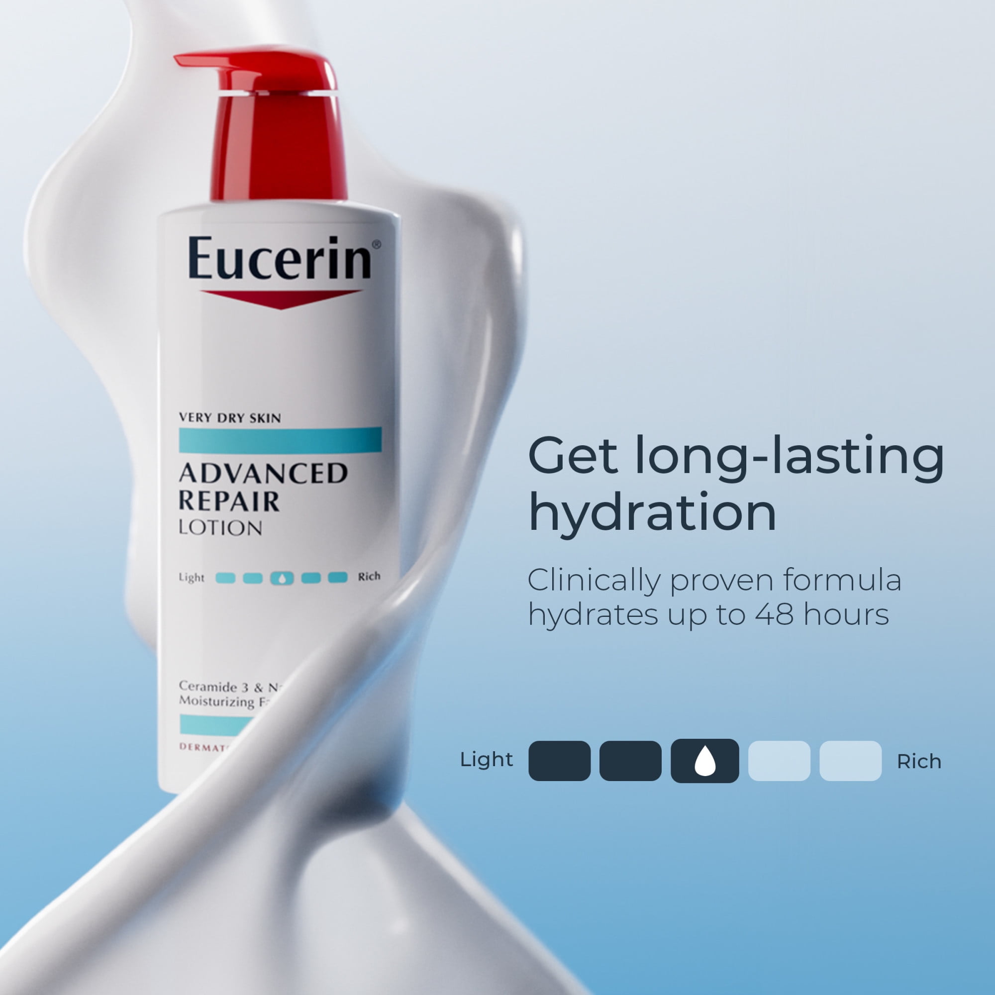 Eucerin Advanced Repair Lotion for Very Dry Skin, Daily Moisturizer (16.9 fl oz) qxk2q