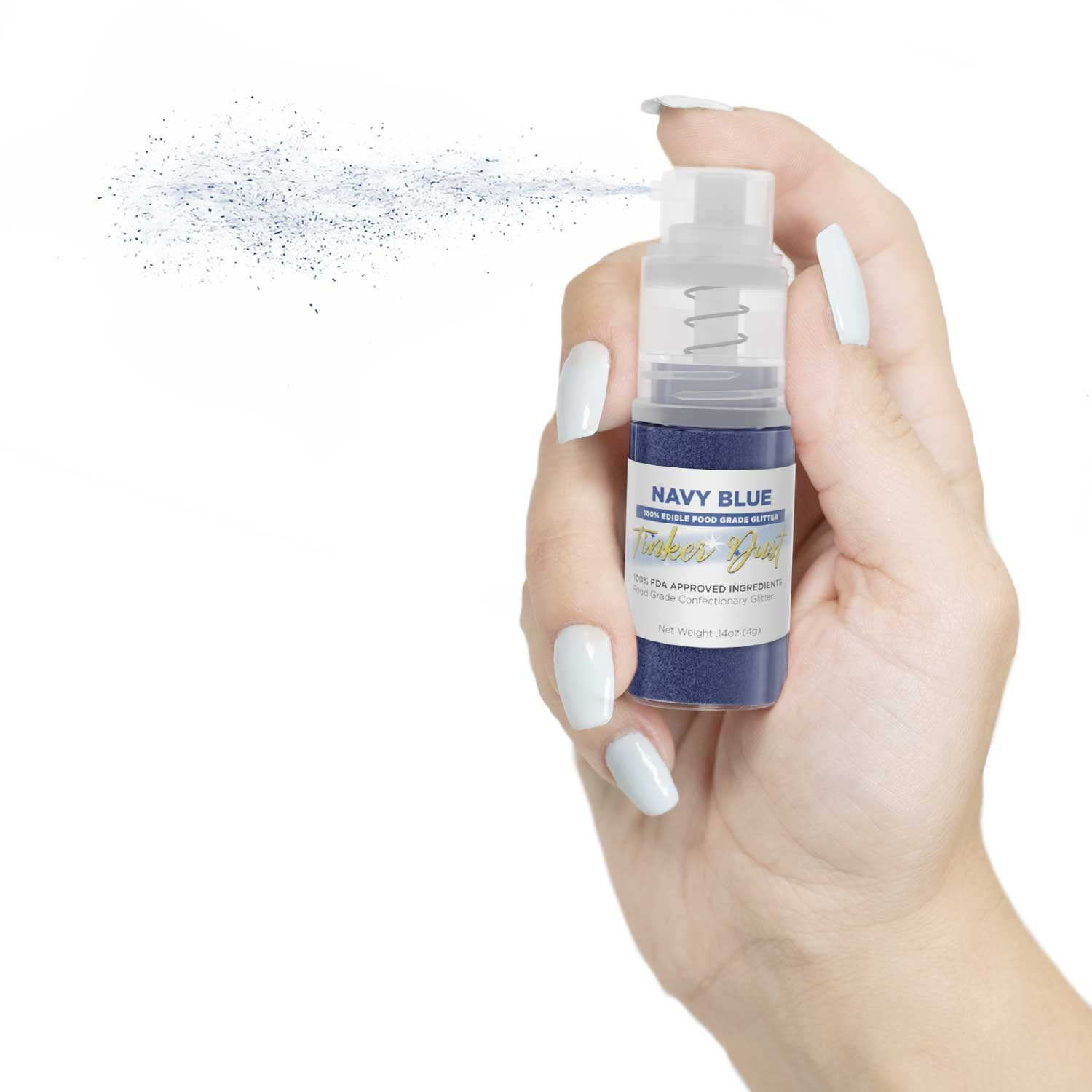 Bakell Tinker Dust Edible Glitter for Cakes and Drinks (Navy Blue, 0.9 oz) 5v2bx