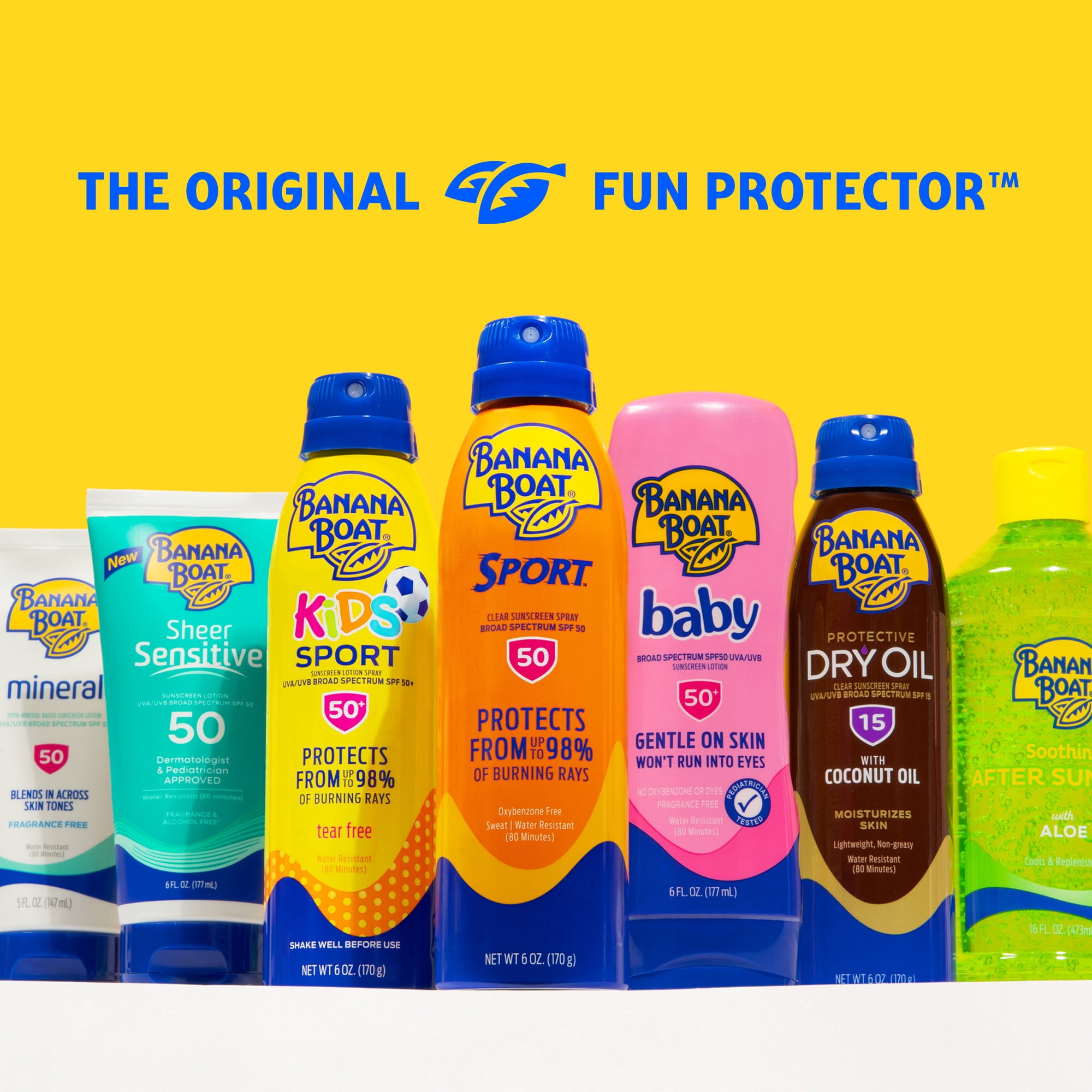 Banana Boat Sport Ultra SPF 50 Sunscreen Spray, Broad Spectrum Sun Protection (Clear, 9.5 oz) y4p2h