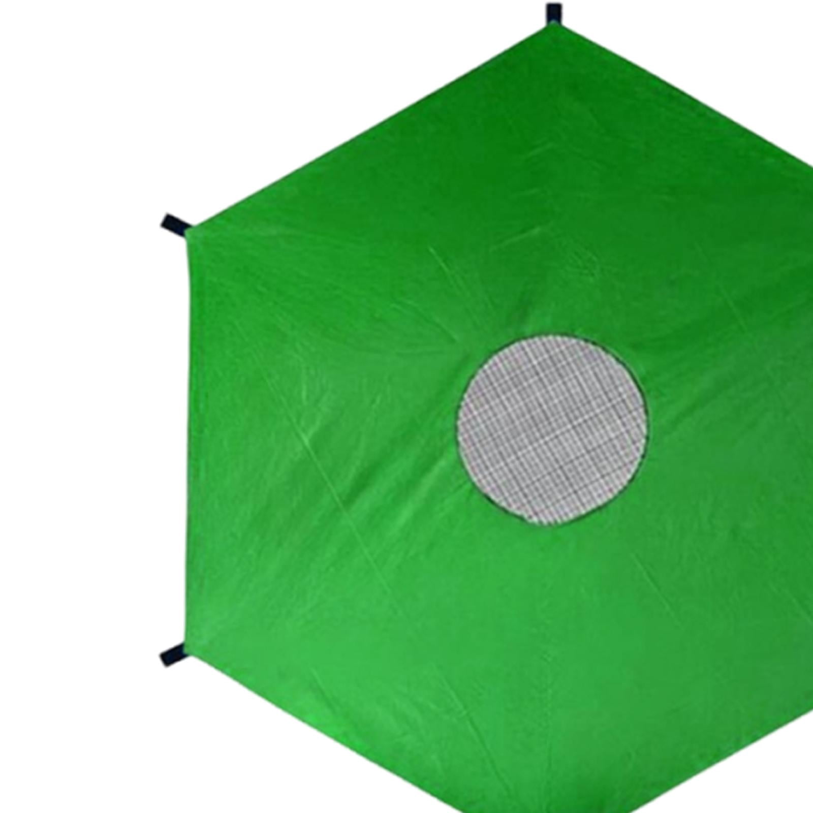 yotijay Waterproof Trampoline Shade Canopy for 8ft Trampolines with 6 Poles (Green, 8 ft) n5oga