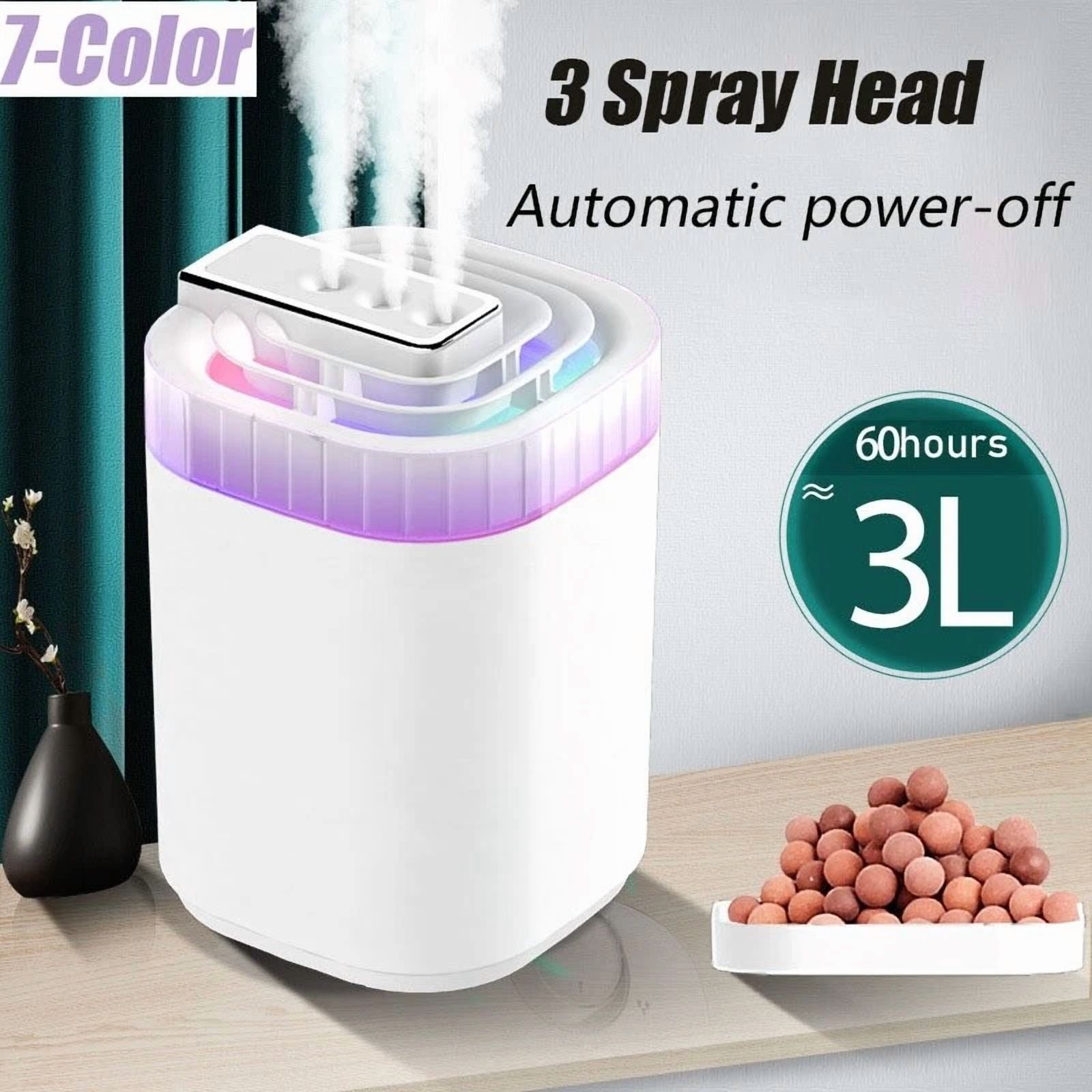 VAULT Cool Mist Air Humidifier for Bedroom and Office (White, 101.44 fl oz) 54n3b