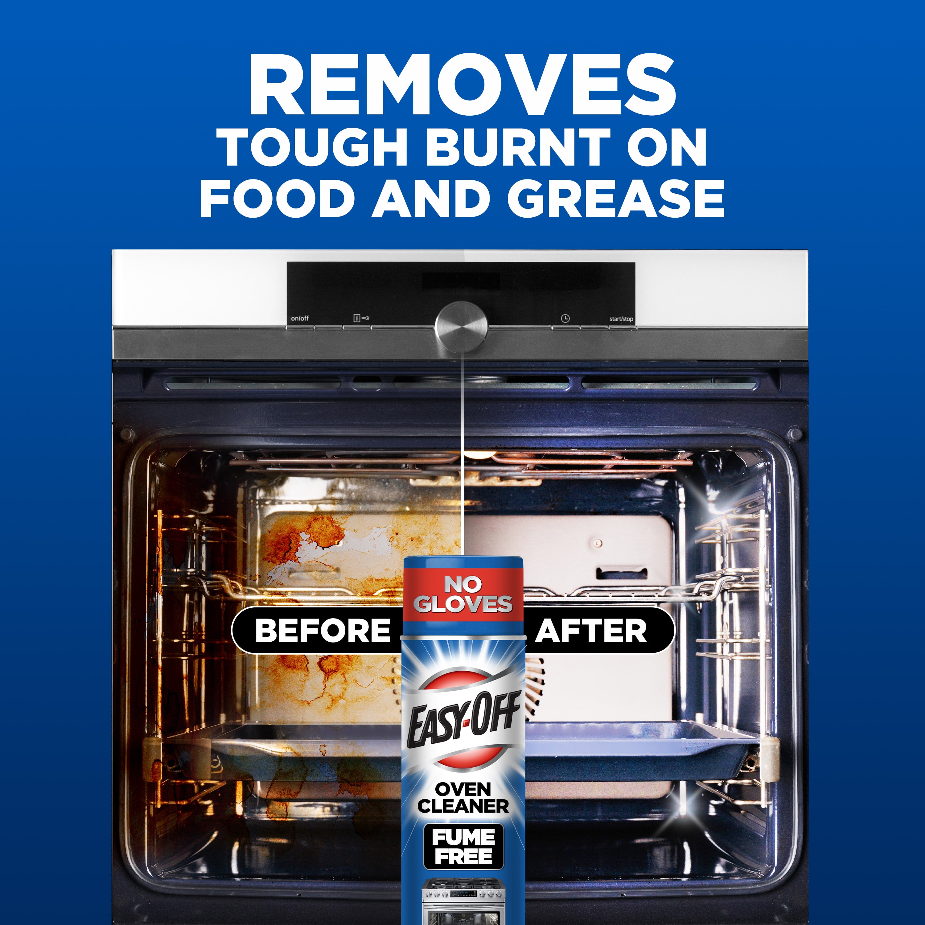 Easy-Off Fume Free Oven Cleaner Foam (Grease and Burned-On Food Remover, 14.5 oz) v3e27