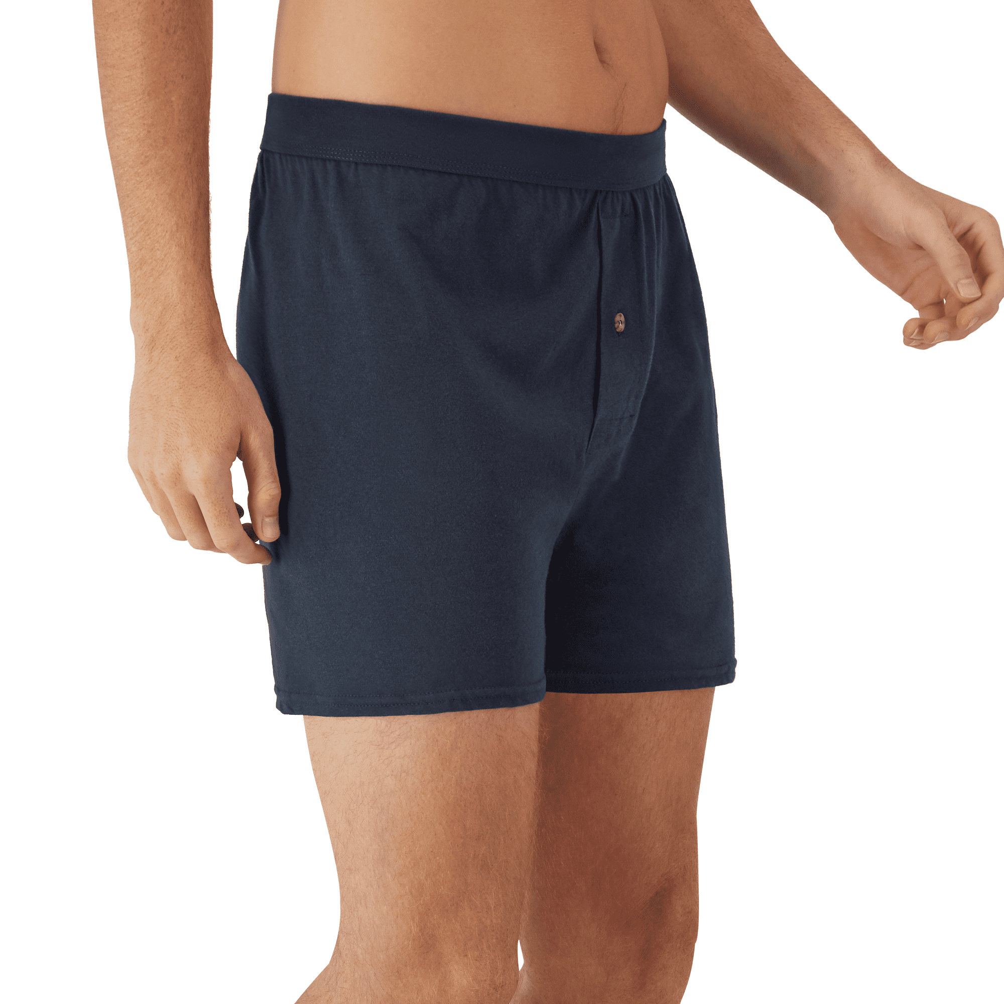Hanes Men's Moisture-Wicking Knit Jersey Boxer Underwear (Assorted Colors, 6-Pack) ok2du