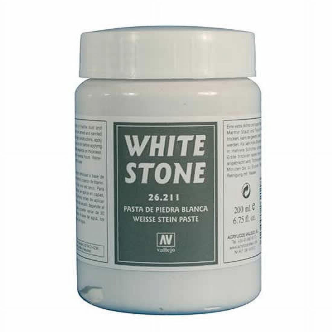 Vallejo Stone Effect Texture Paste (White, 6.76 fl oz) 1dep2