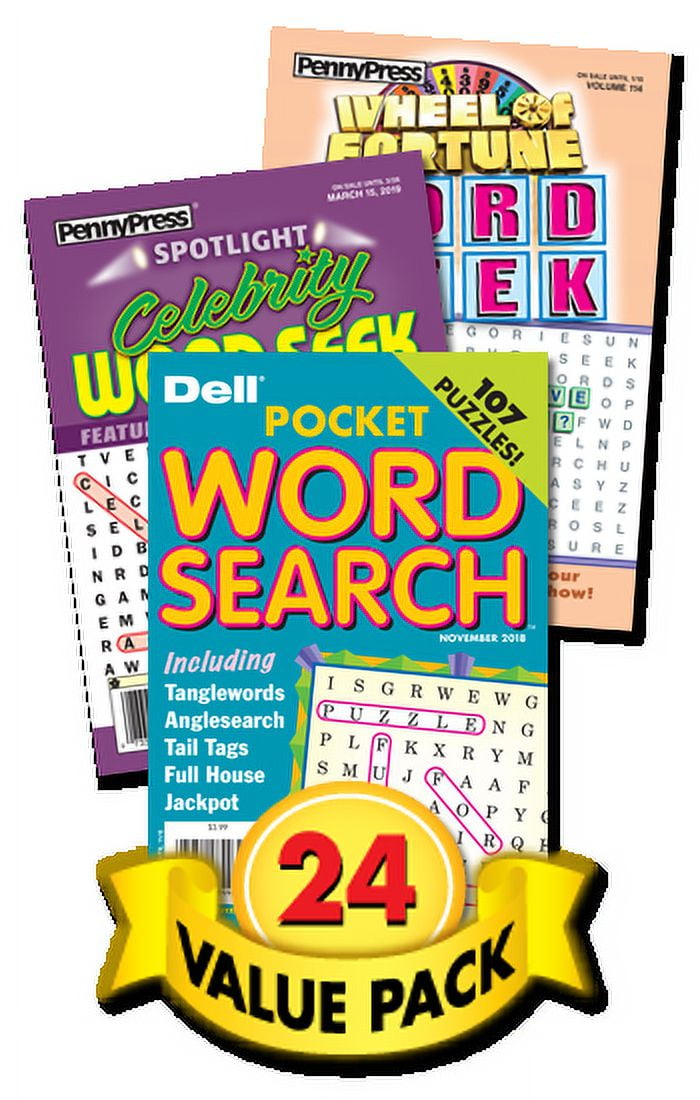 Penny Press Word Search Puzzle Book Collection (24-Pack, Paperback) 5s4hl