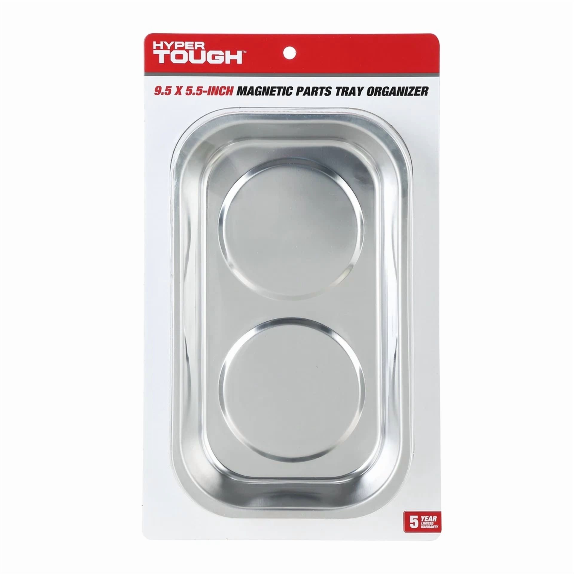 KLYNE Magnetic Parts Tray, Stainless Steel Tool Organizer for Hardware and Fasteners (9.5 in x 5.5 in) pqqlh